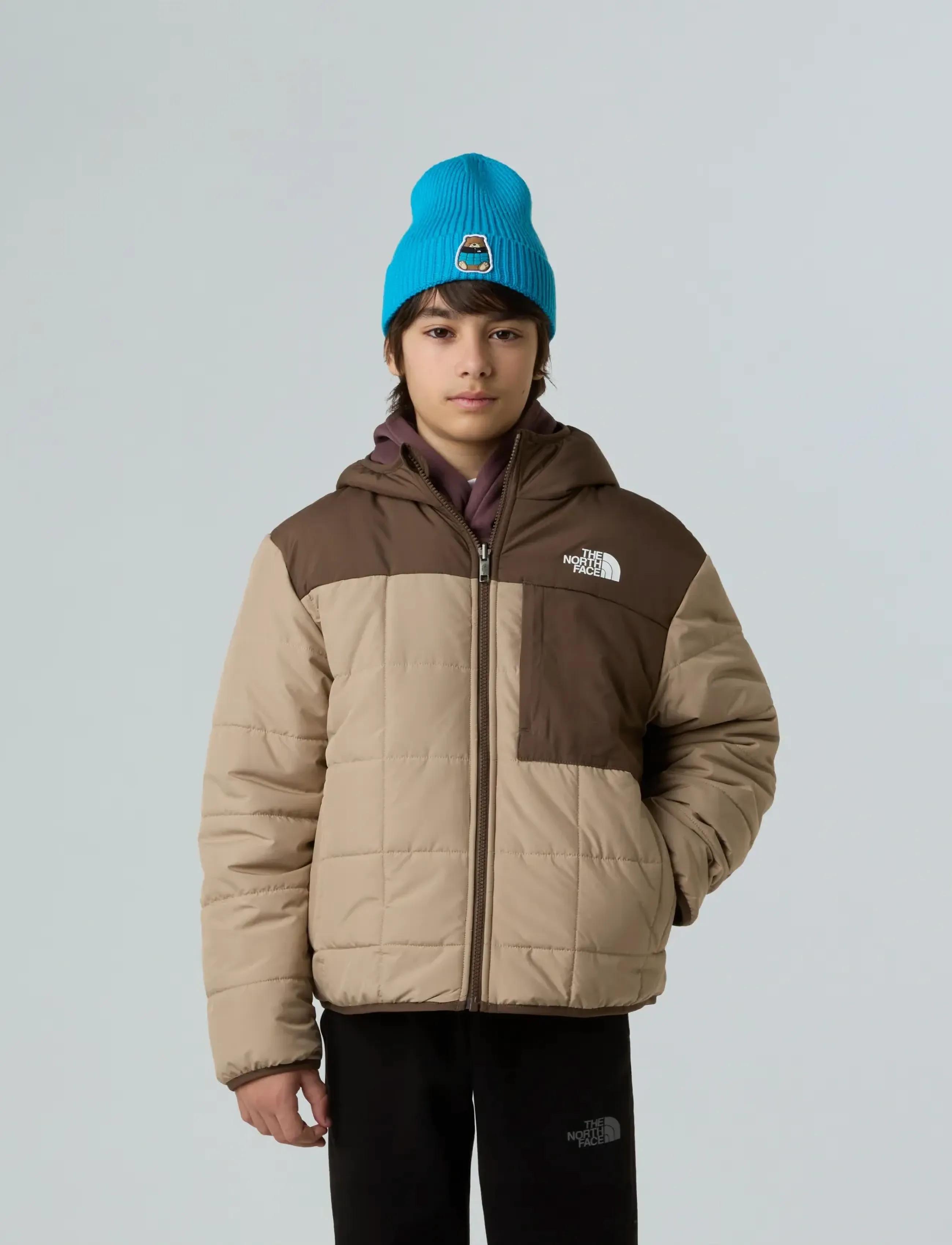 The North Face B Reversible Shasta Fz Hooded Jacket, 135-144, Jackets & Coats, Braun - Quilted Jackets, Kinder