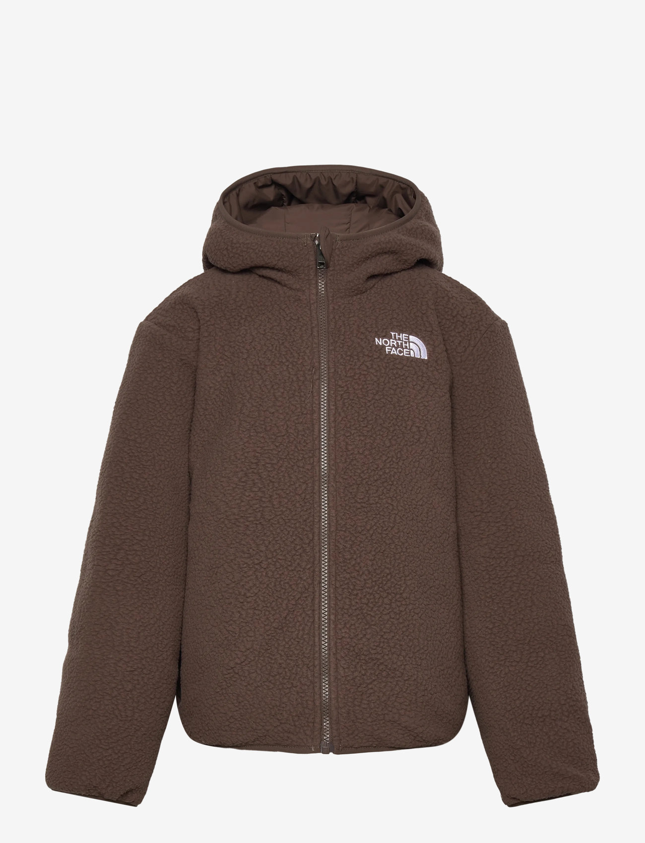 The North Face - B REVERSIBLE SHASTA F/Z HOODED JACKET - quiltade jackor - mushroom grey/smokey br - 3