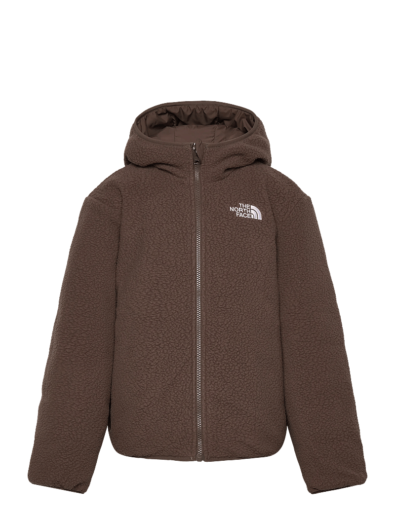 The North Face - B REVERSIBLE SHASTA FZ HOODED JACKET - stepētas virsjakas - mushroom grey/smokey br - 2