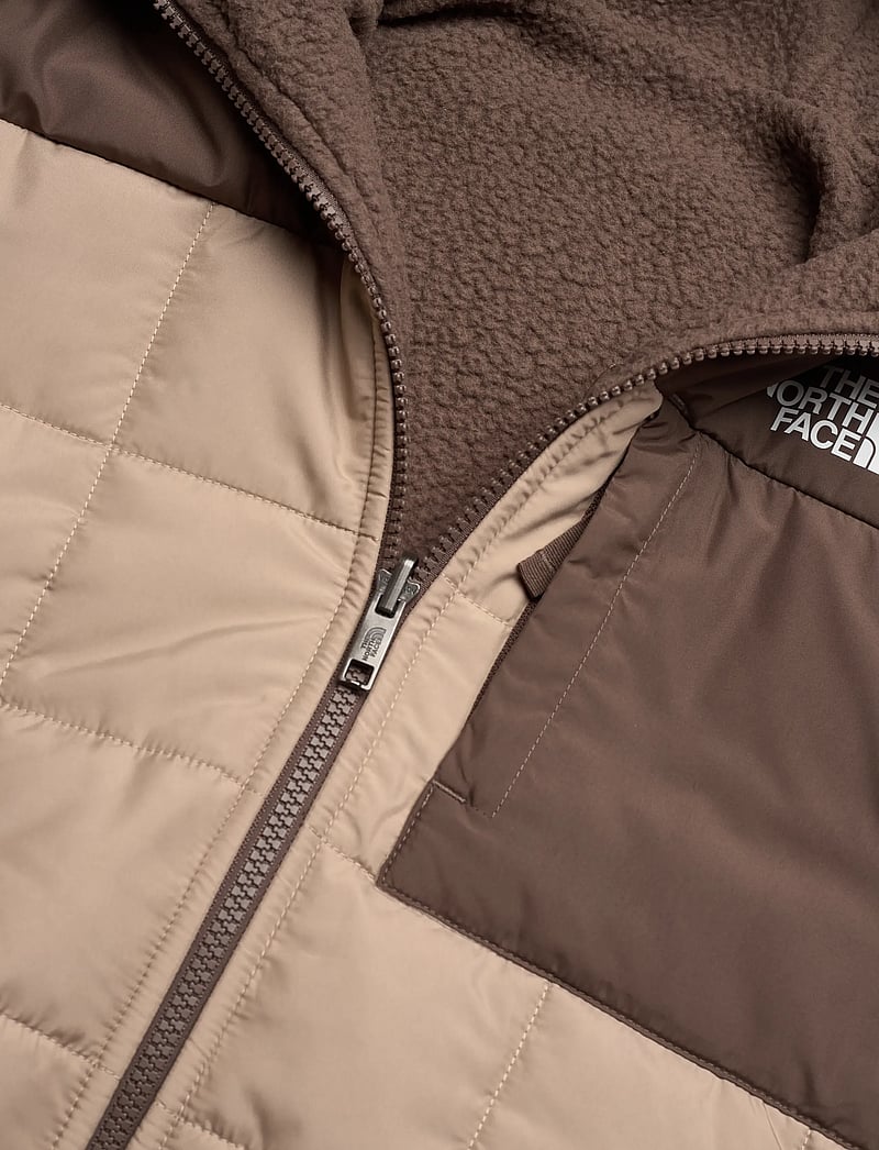The North Face - B REVERSIBLE SHASTA FZ HOODED JACKET - stepētas virsjakas - mushroom grey/smokey br - 3