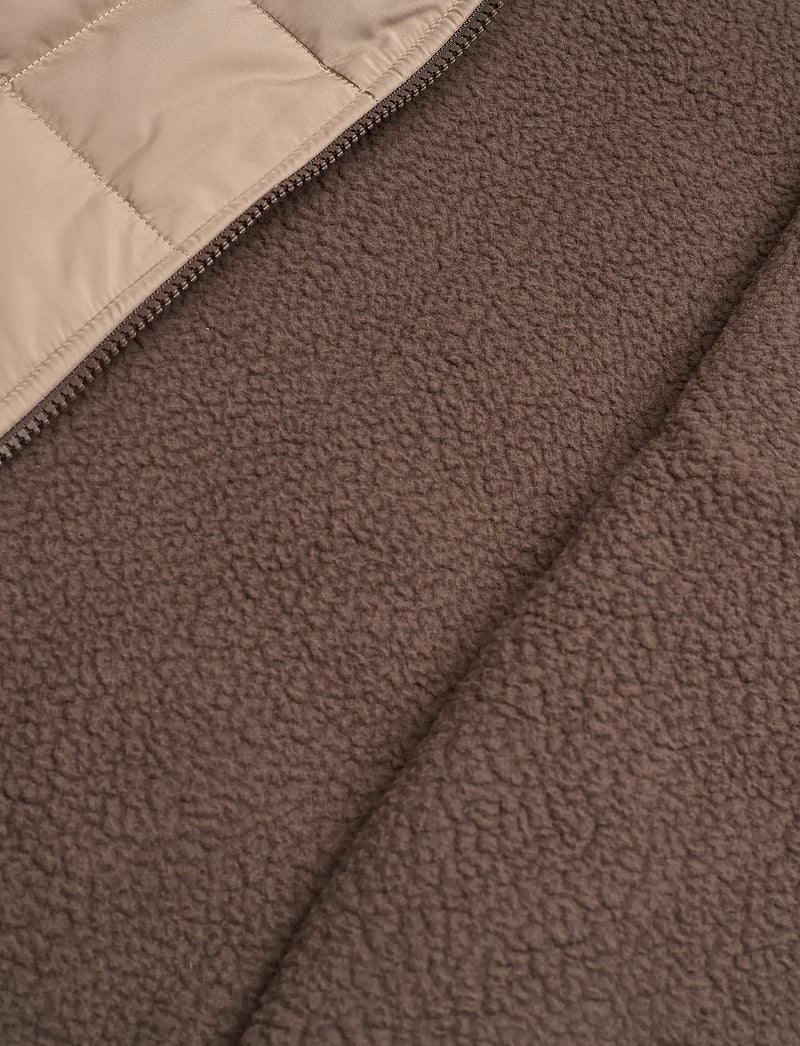 The North Face - B REVERSIBLE SHASTA FZ HOODED JACKET - stepētas virsjakas - mushroom grey/smokey br - 5