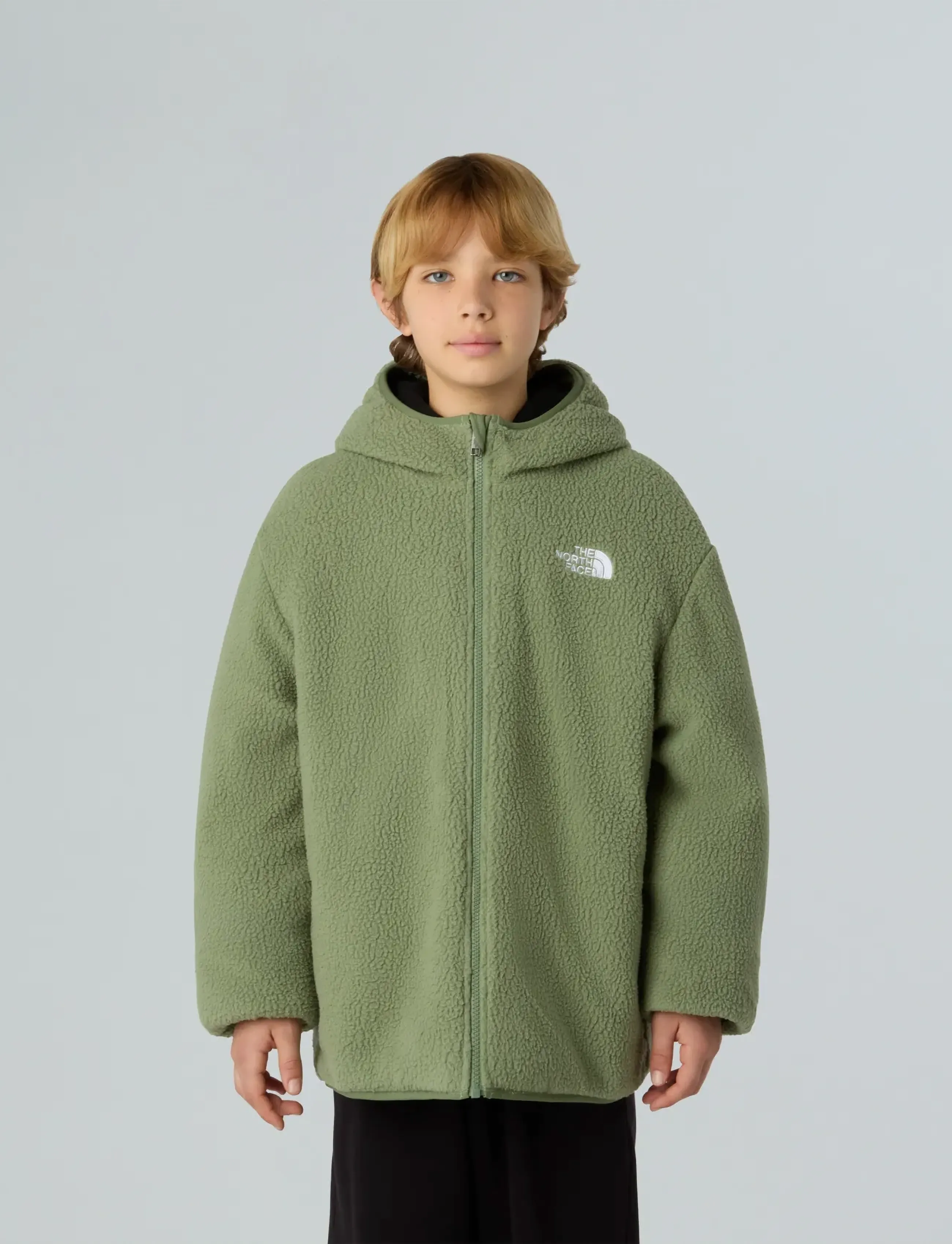 The North Face - B REVERSIBLE SHASTA FZ HOODED JACKET - quiltede jakker - new taupe green/bark mi - 5