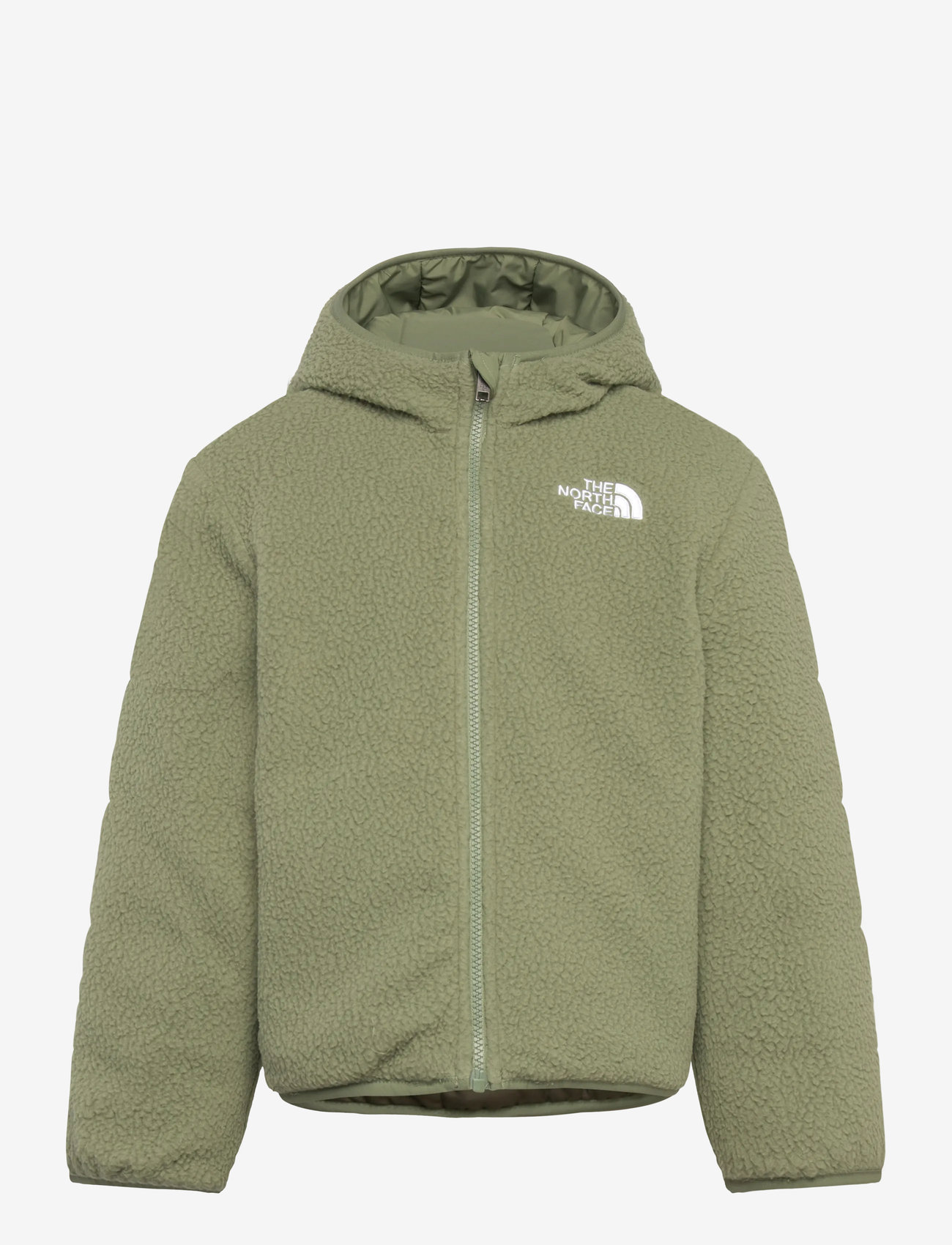 The North Face - B REVERSIBLE SHASTA FZ HOODED JACKET - quilted jackets - new taupe green/bark mi - 3
