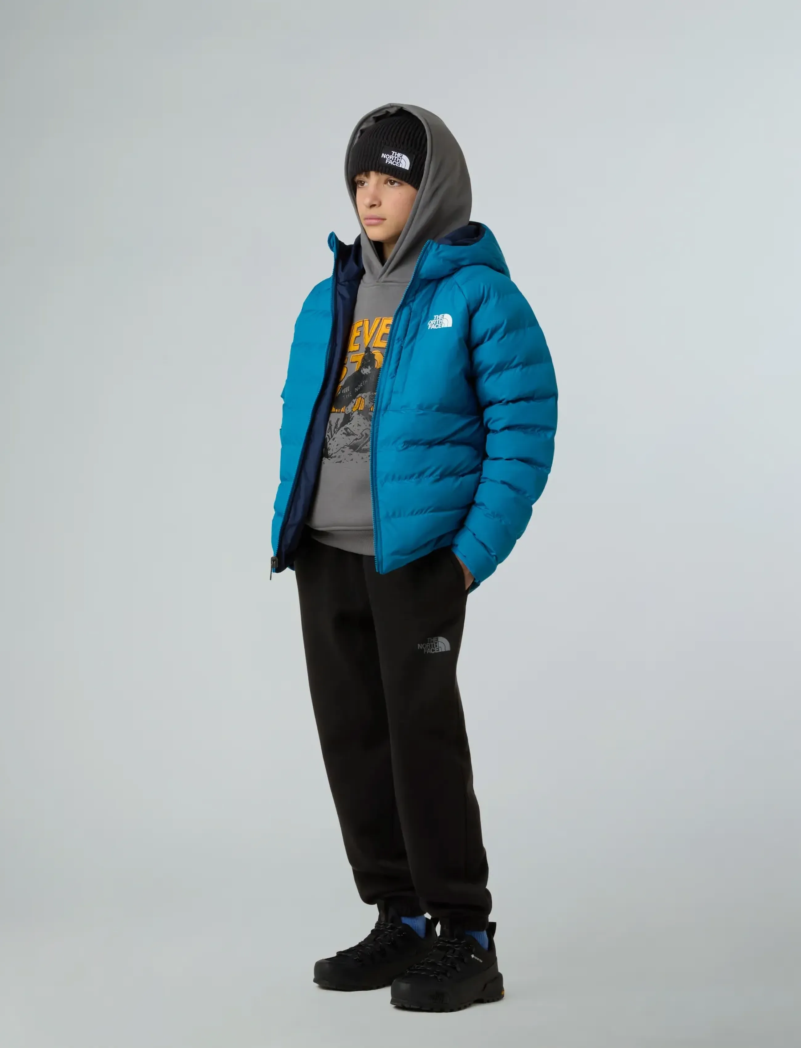 The North Face - B REVERSIBLE PERRITO HOODED JACKET - isolerede jakker - dusk blue - 5