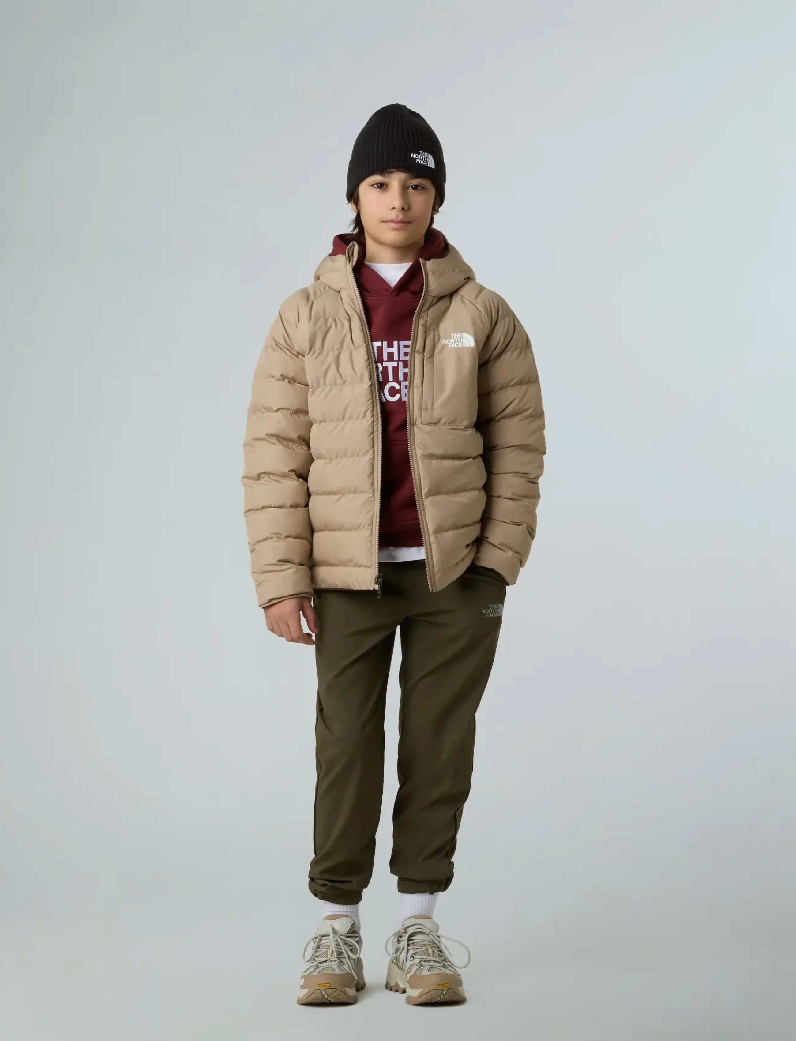 The North Face - B REVERSIBLE PERRITO HOODED JACKET - jakas ar siltu oderi - mushroom grey - 5