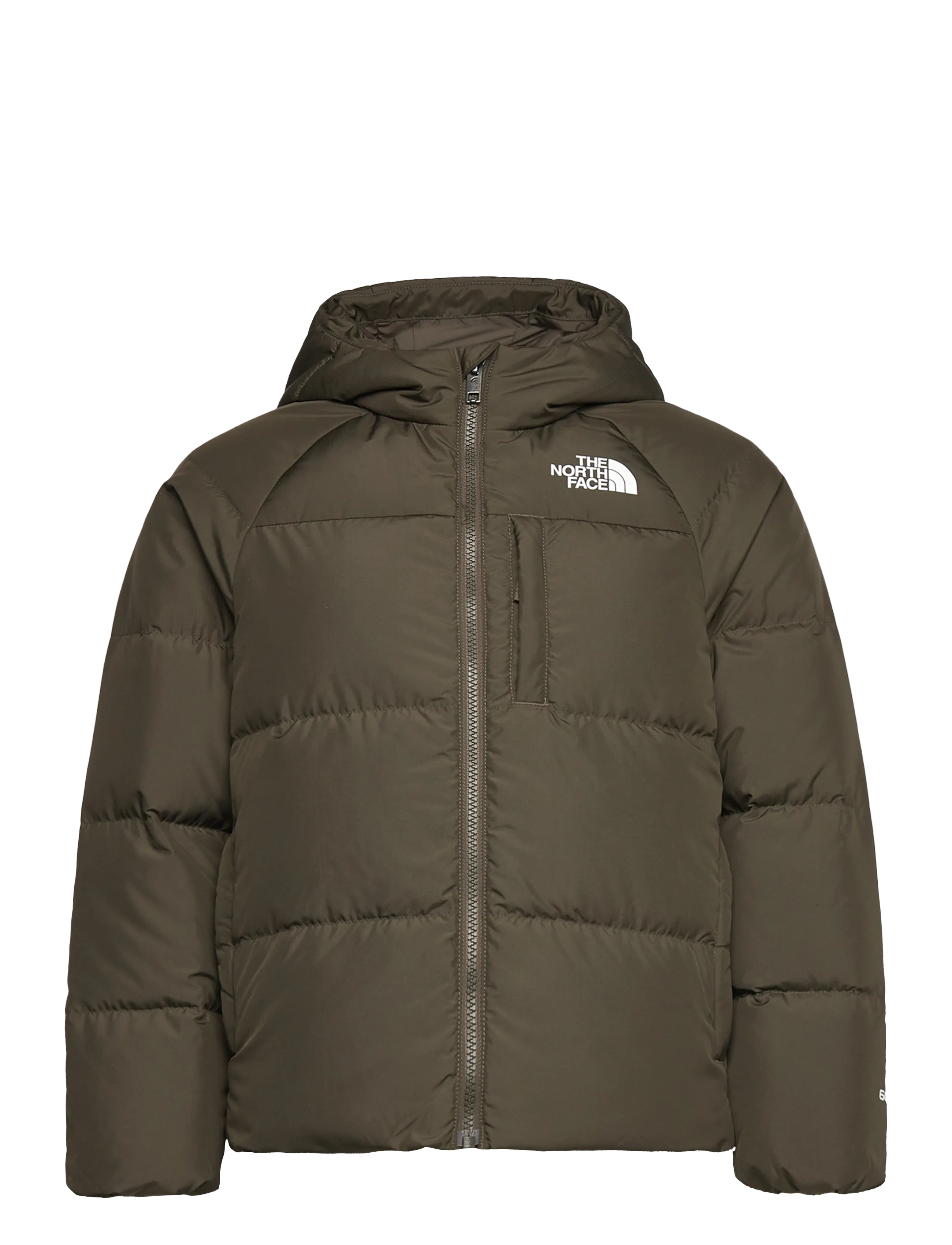 B NORTH DOWN HOODED JACKET - NEW TAUPE GREEN