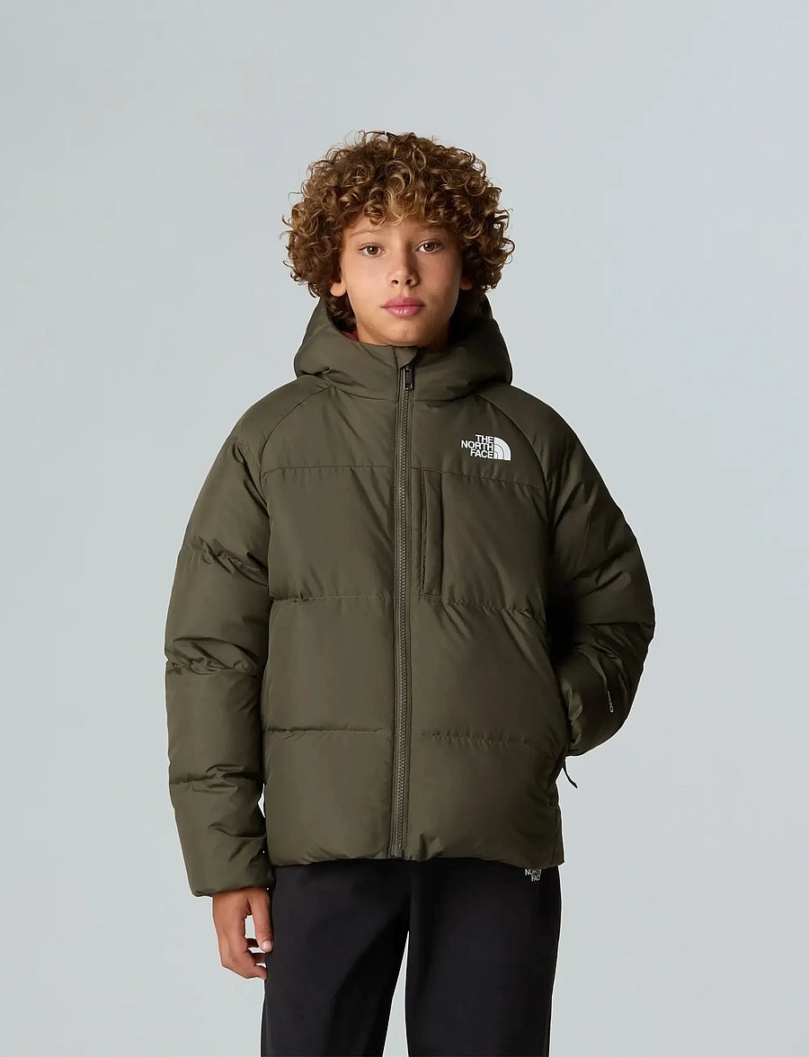 The North Face - B NORTH DOWN HOODED JACKET - jakas ar siltu oderi - new taupe green - 0