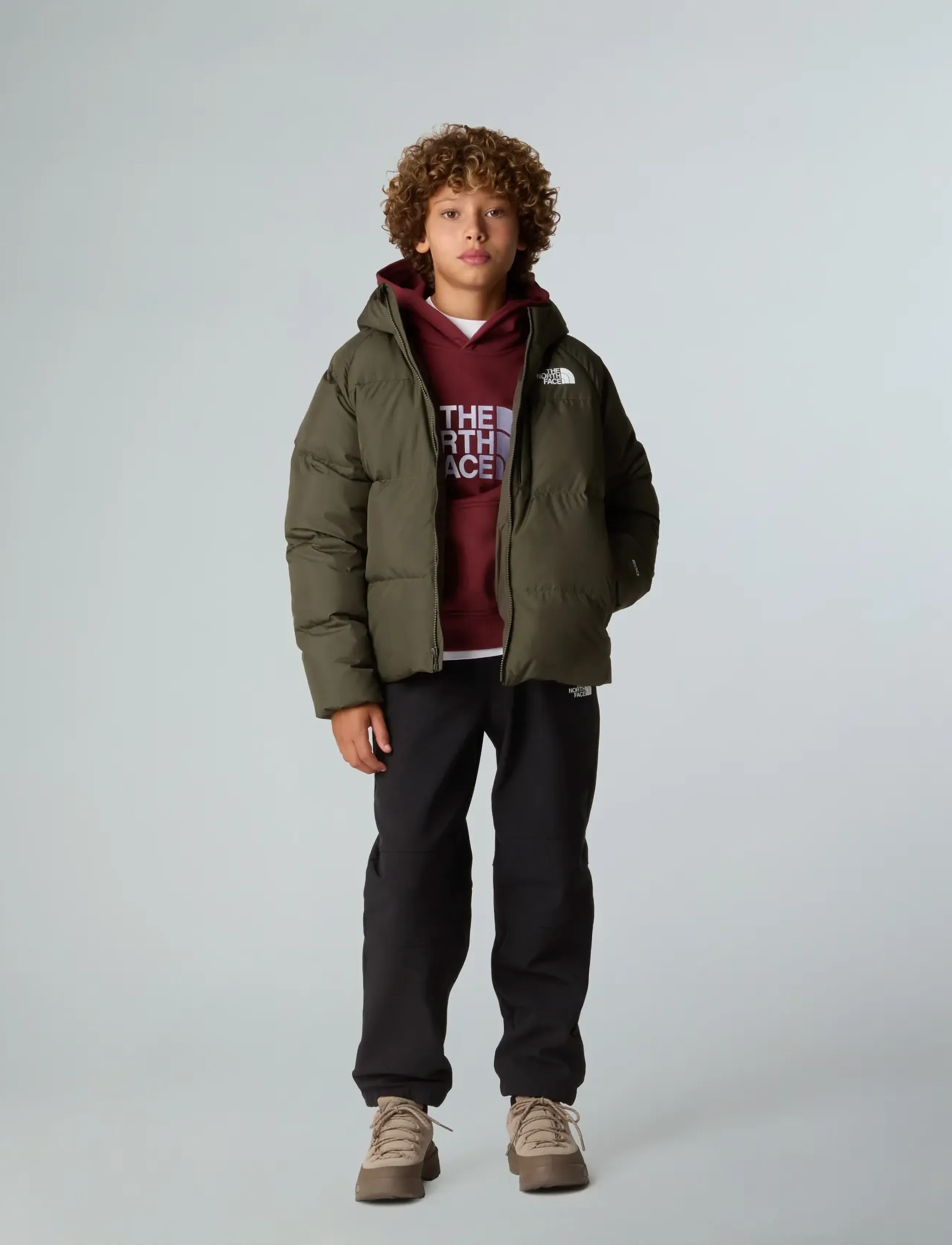 The North Face - B NORTH DOWN HOODED JACKET - jakas ar siltu oderi - new taupe green - 3