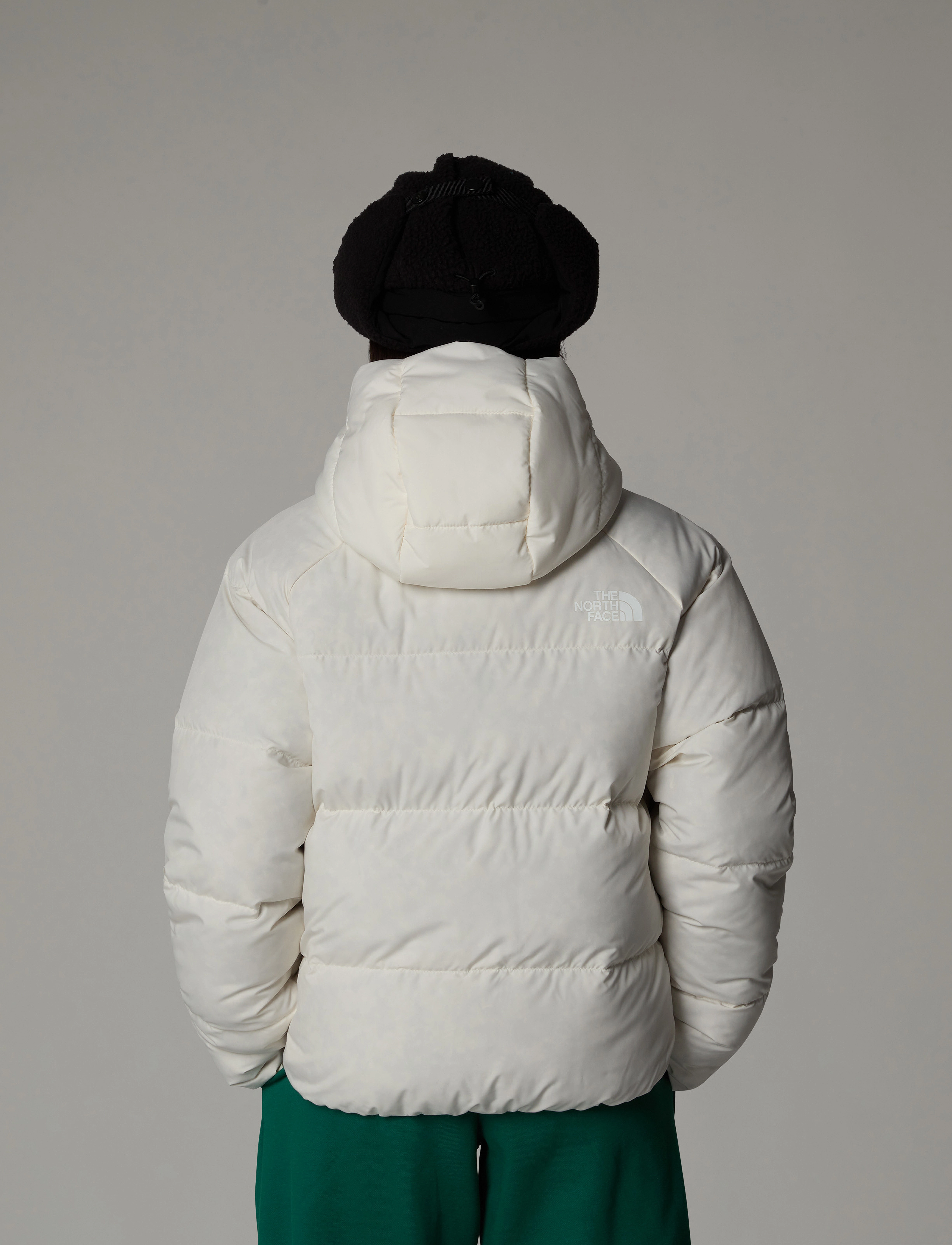 The North Face - G NORTH DOWN HOODED JACKET - kurtki ocieplane - white dune - 3