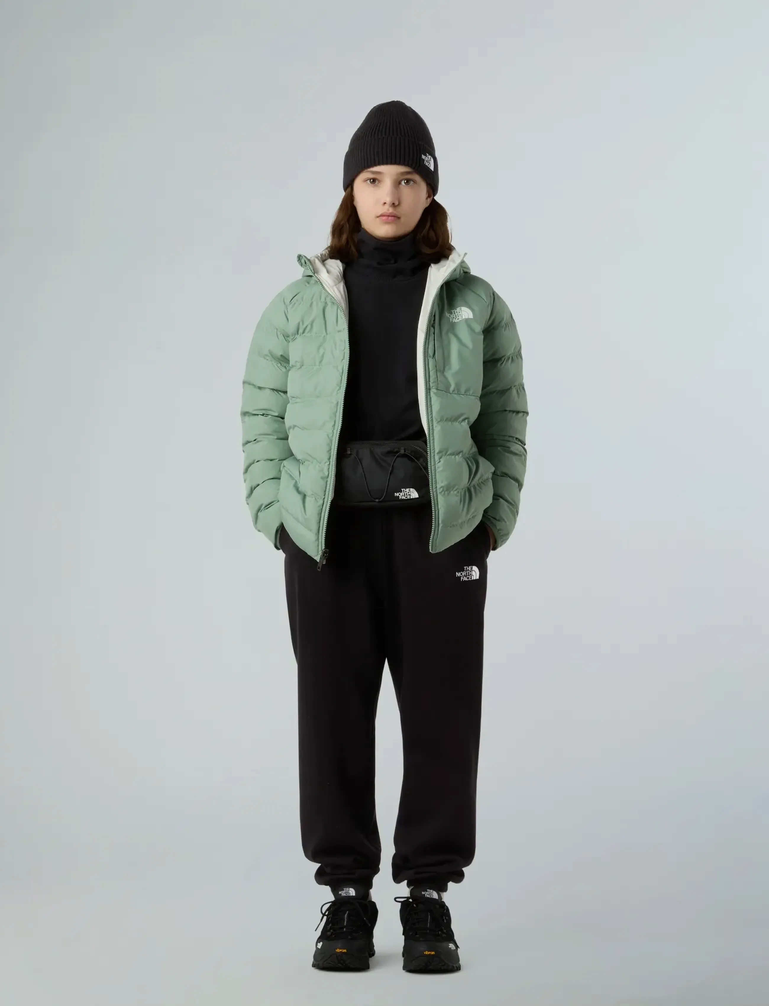 The North Face - G REVERSIBLE PERRITO HOODED JACKET - skíðajakkar - slate moss - 5