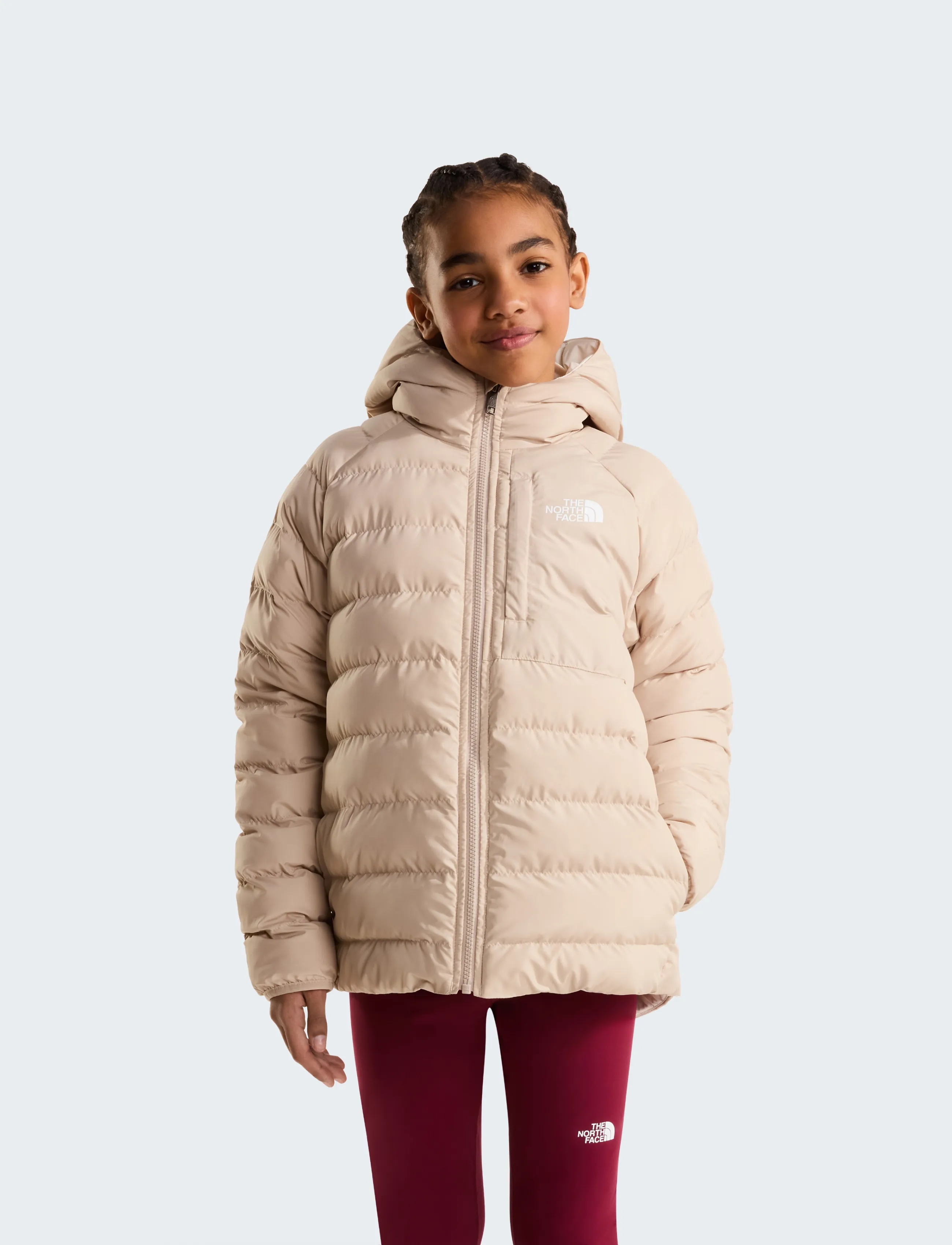 The North Face - G REVERSIBLE PERRITO HOODED JACKET - suusajoped - timeless taupe - 0