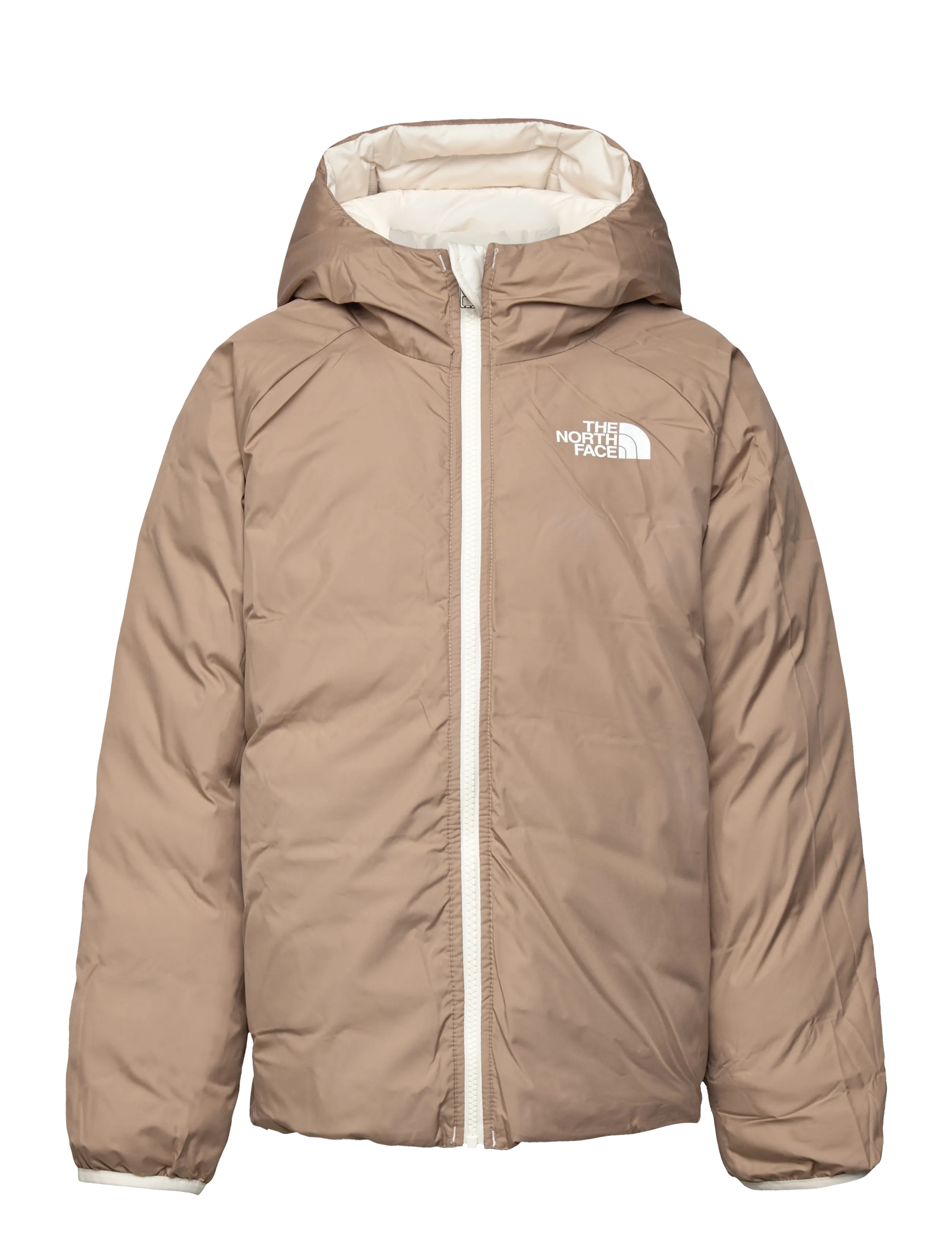 The North Face - G REVERSIBLE PERRITO HOODED JACKET - ski jackets - white dune - 3