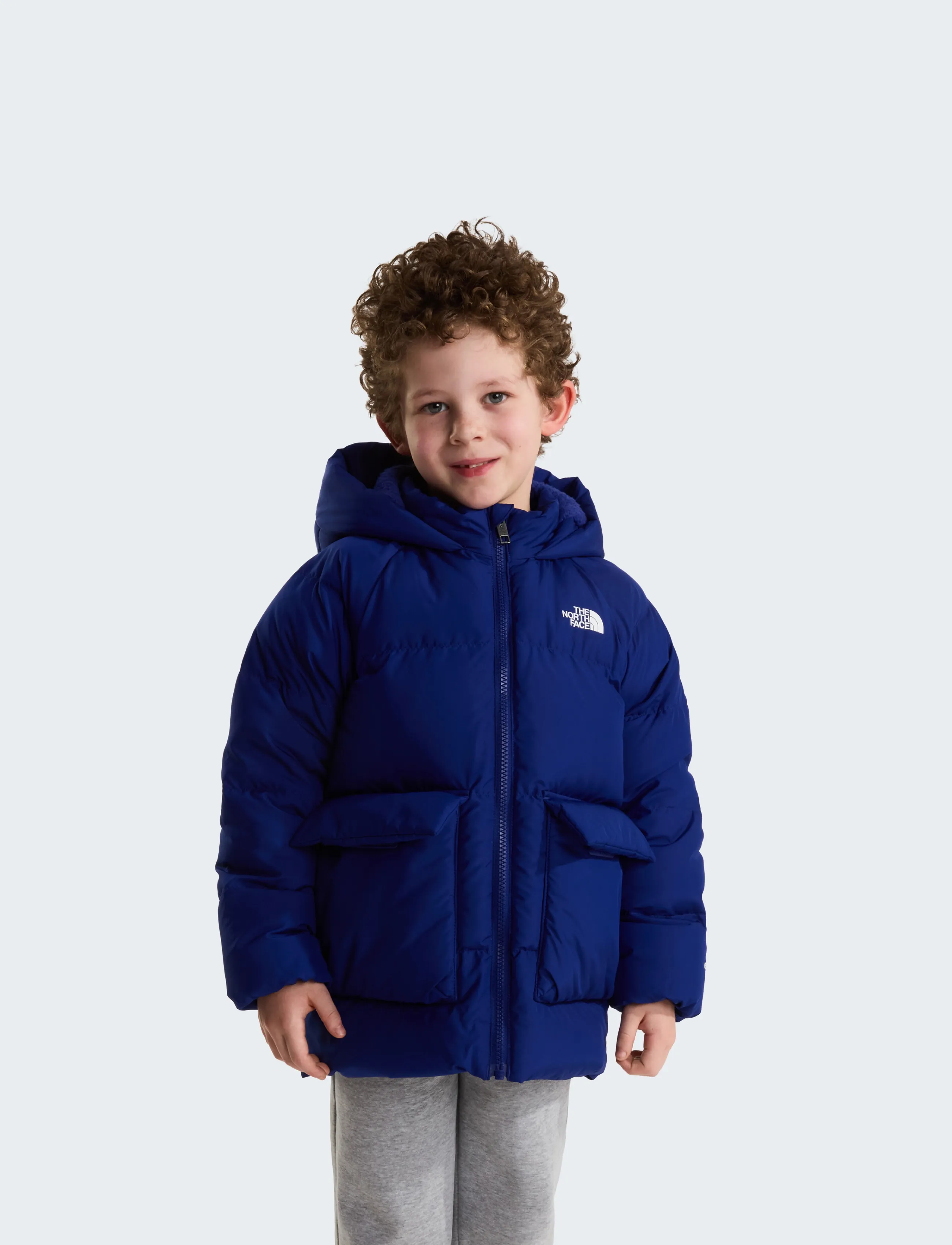 The North Face - KID NORTH DOWN FLEECE LINED PARKA - shoppa efter ålder - bold blue - 0