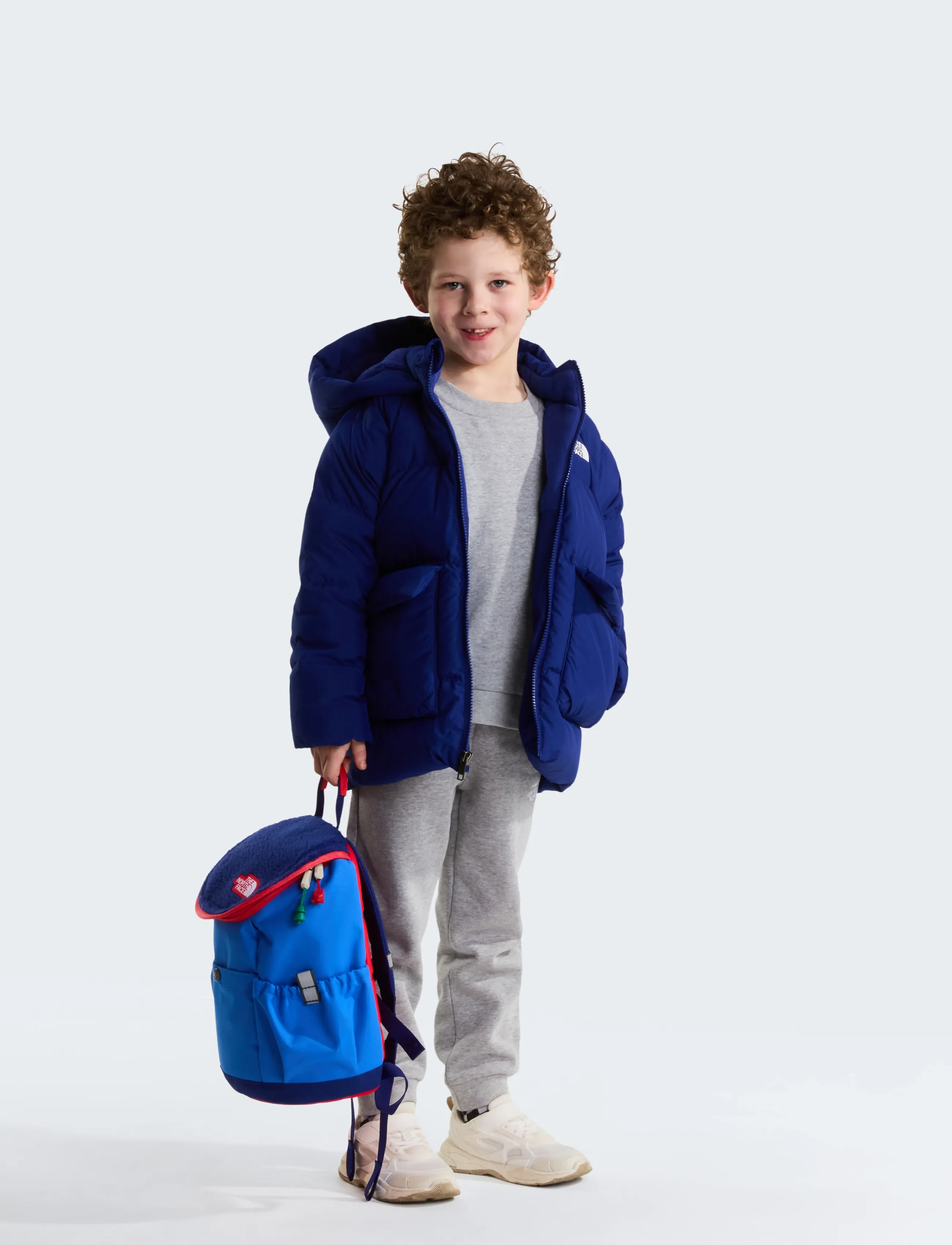 The North Face - KID NORTH DOWN FLEECE LINED PARKA - shoppa efter ålder - bold blue - 3