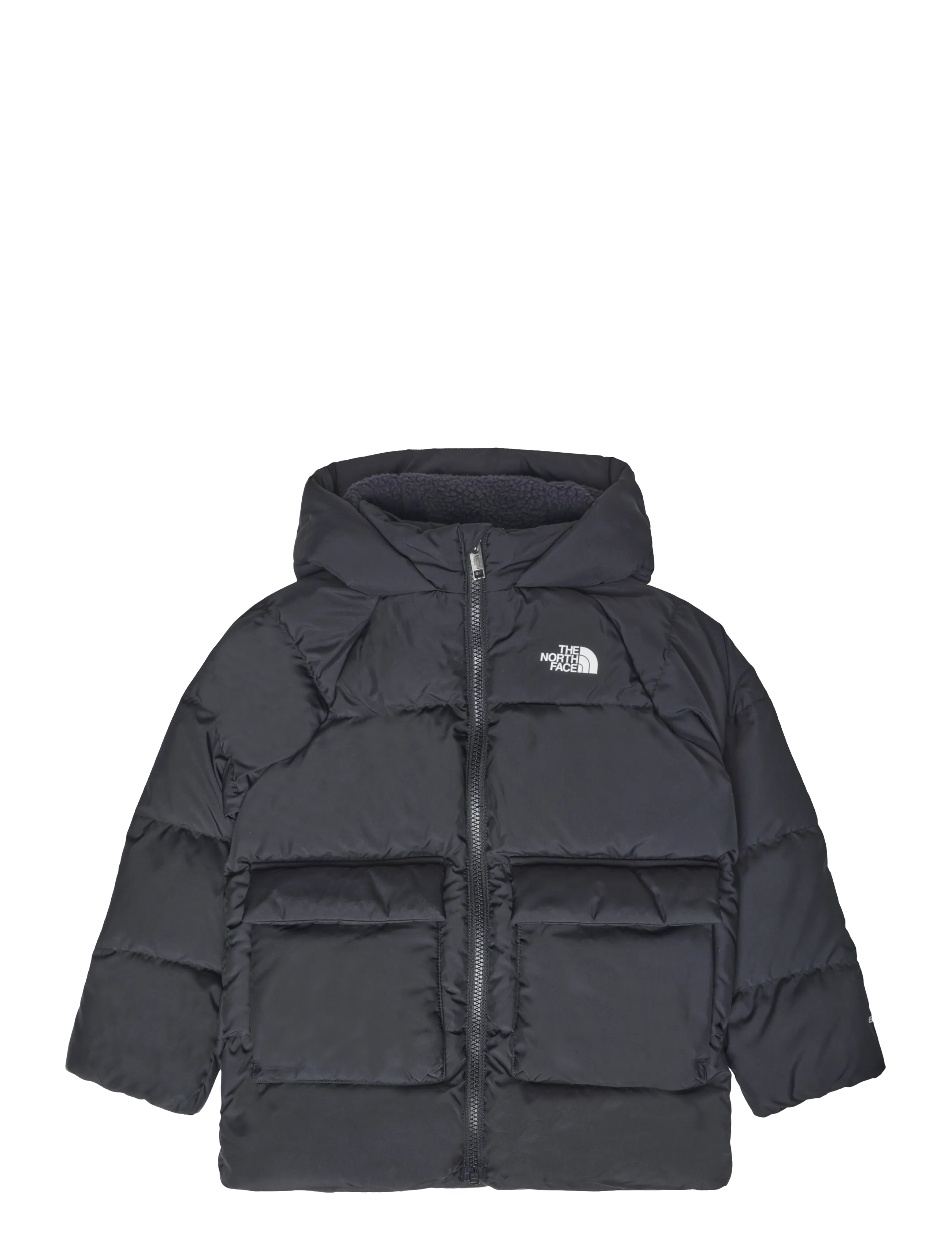 The North Face KID NORTH DOWN FLEECE LINED PARKA - Joped - TNF BLACK / black