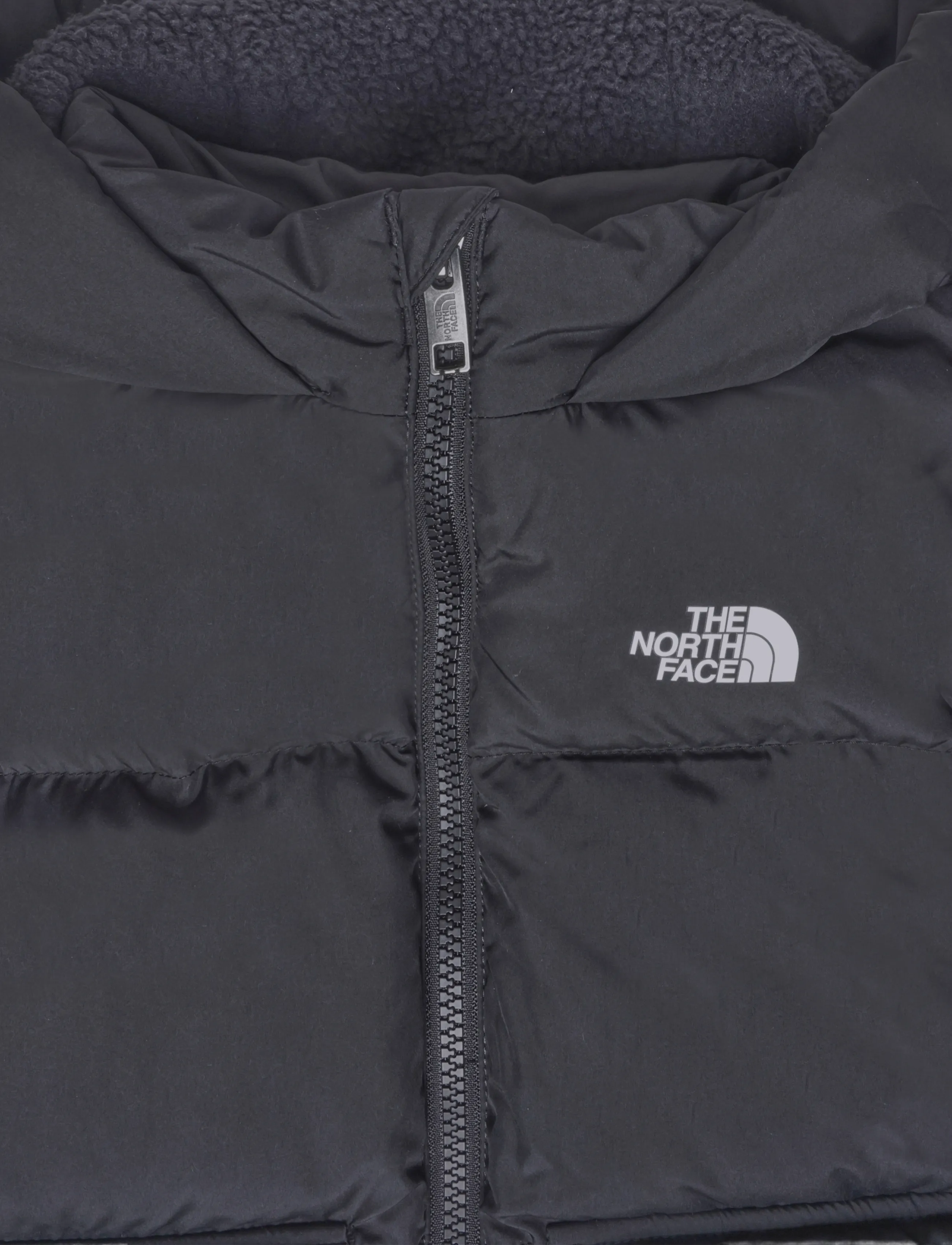 The North Face - KID NORTH DOWN FLEECE LINED PARKA - paksud joped - tnf black - 2