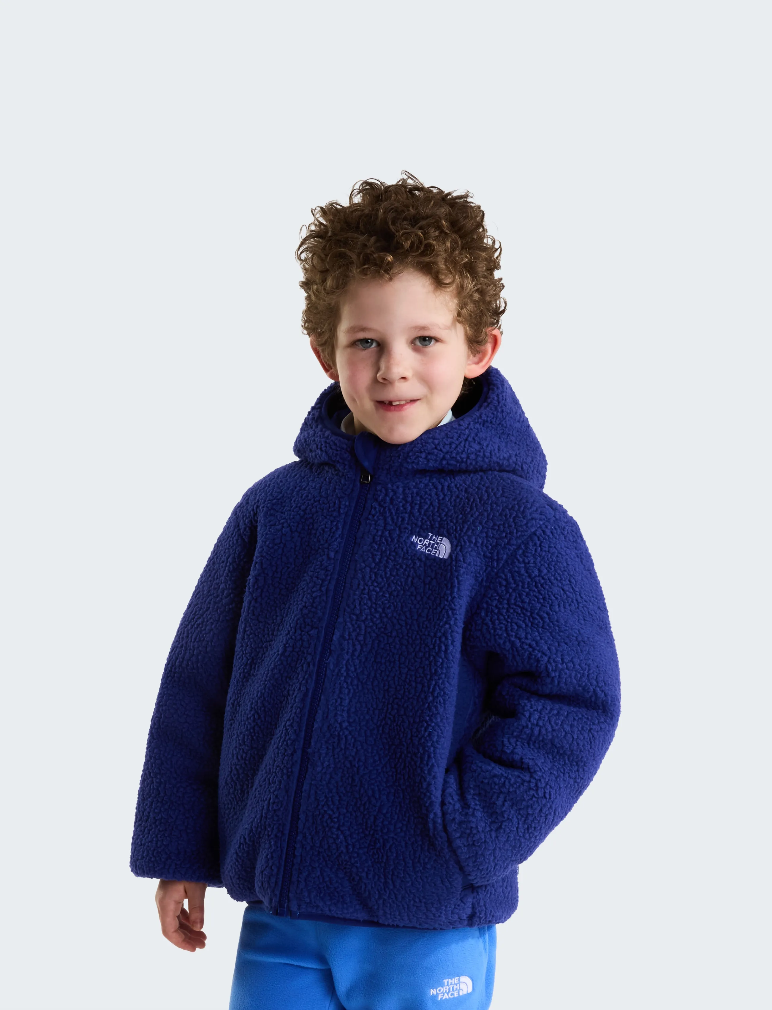 The North Face - KID B REVERSIBLE SHASTA F/Z HOODED JACKE - active blue/bold blue - 4