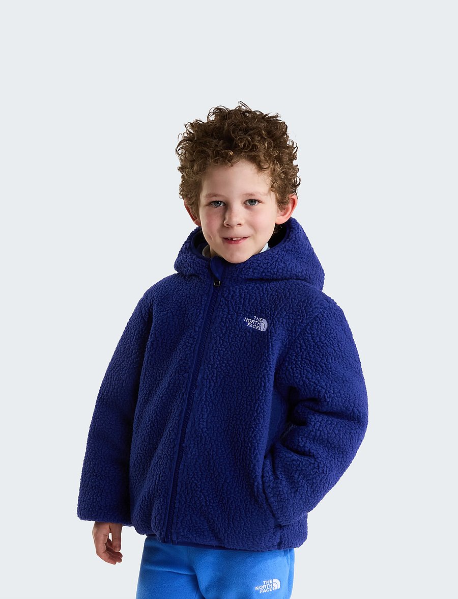 The North Face - KID B REVERSIBLE SHASTA F/Z HOODED JACKE - active blue/bold blue - 4