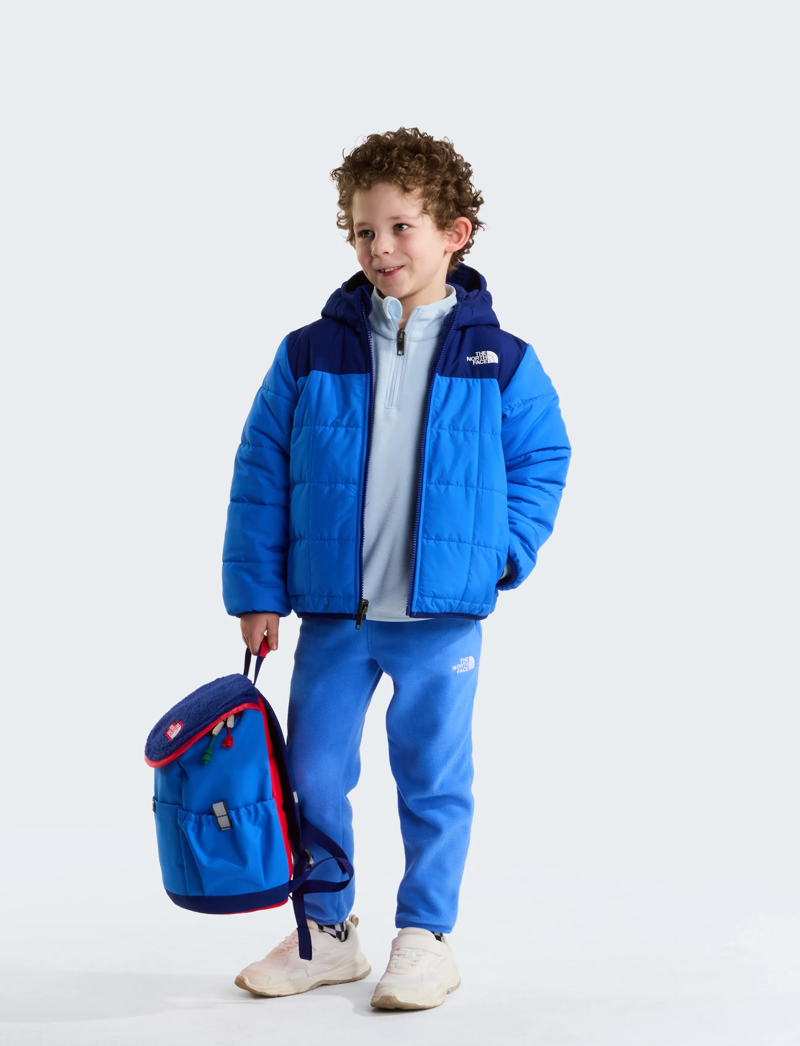 The North Face - KID B REVERSIBLE SHASTA F/Z HOODED JACKE - active blue/bold blue - 5