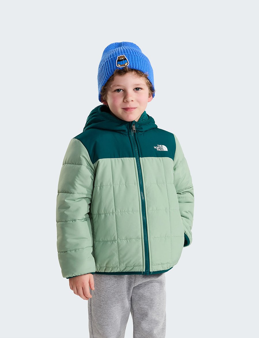 The North Face - KID B REVERSIBLE SHASTA F/Z HOODED JACKE - slate moss/pacific teal - 0