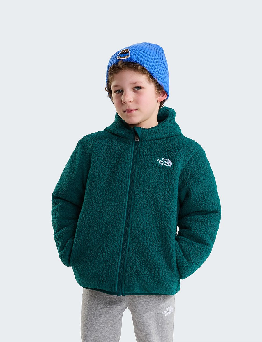 The North Face - KID B REVERSIBLE SHASTA F/Z HOODED JACKE - slate moss/pacific teal - 4