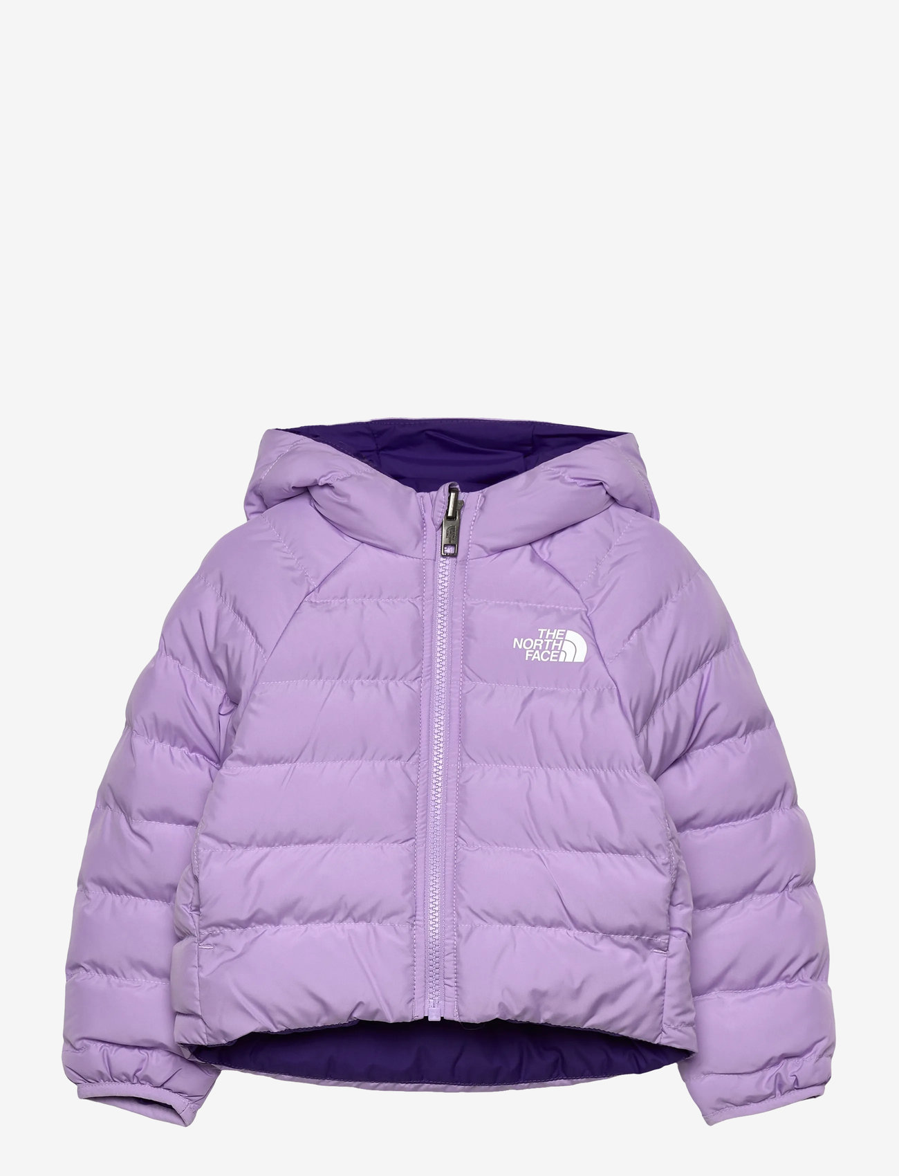 The North Face - KID REVERSIBLE PERRITO HOODED JACKET - insulated jackets - lite lilac - 1