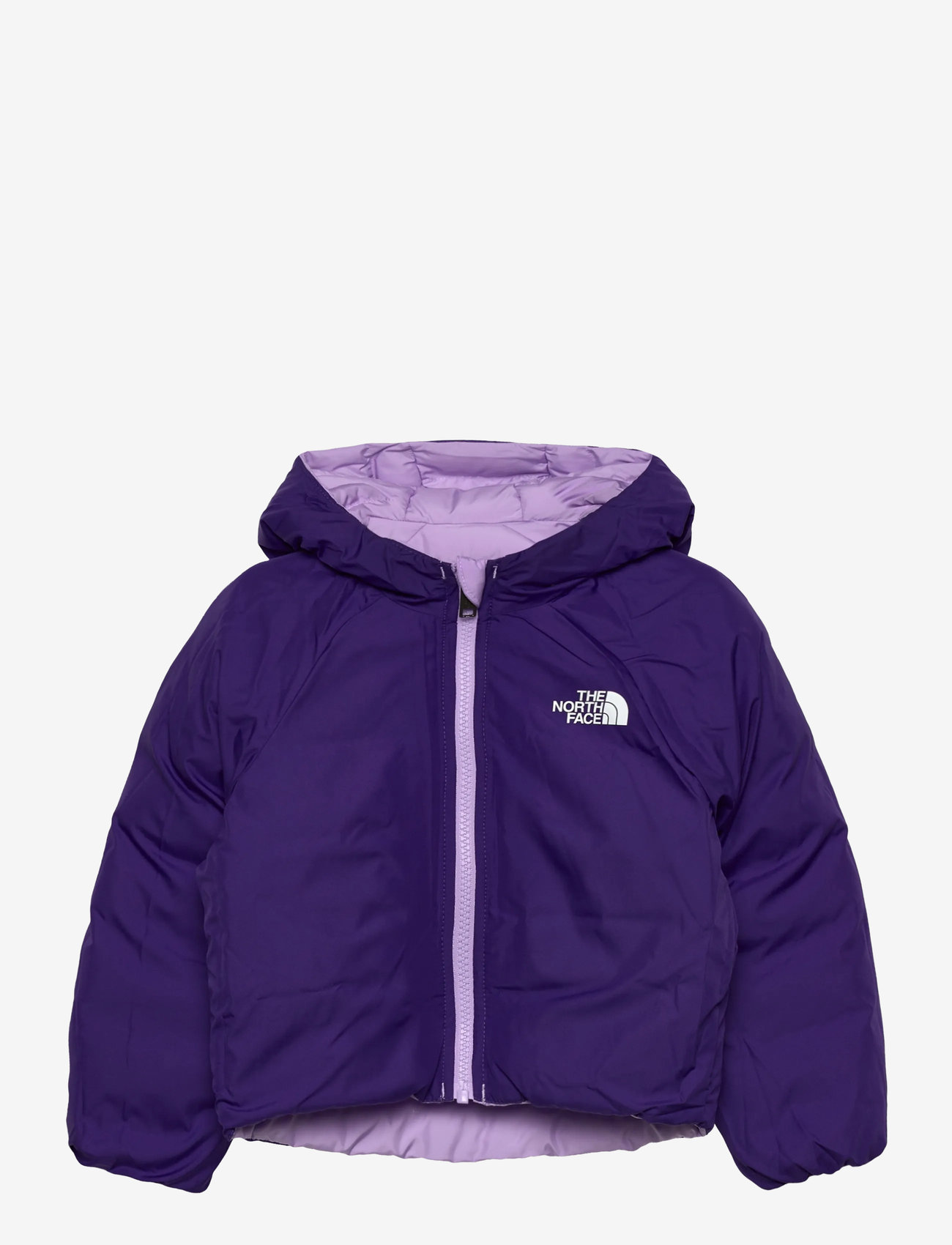 The North Face - KID REVERSIBLE PERRITO HOODED JACKET - insulated jackets - lite lilac - 3