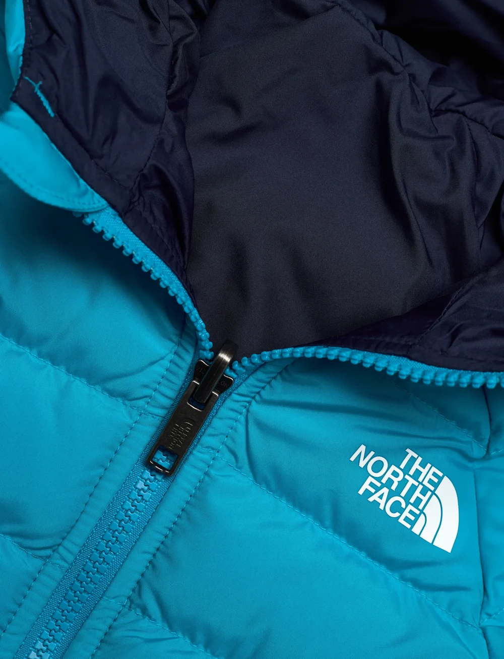 The North Face - KID REVERSIBLE PERRITO HOODED JACKET - insulated jackets - meridian blue - 4