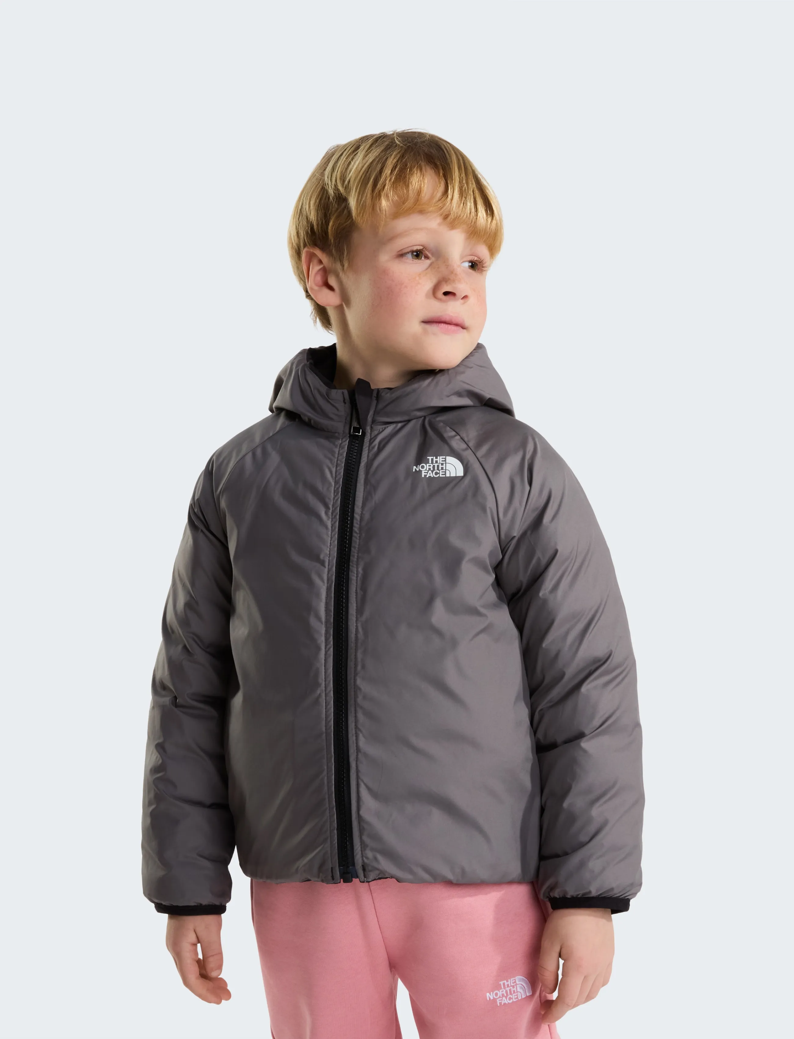 The North Face - KID REVERSIBLE PERRITO HOODED JACKET - isolierte jacken - tnf black/smoked pearl - 4
