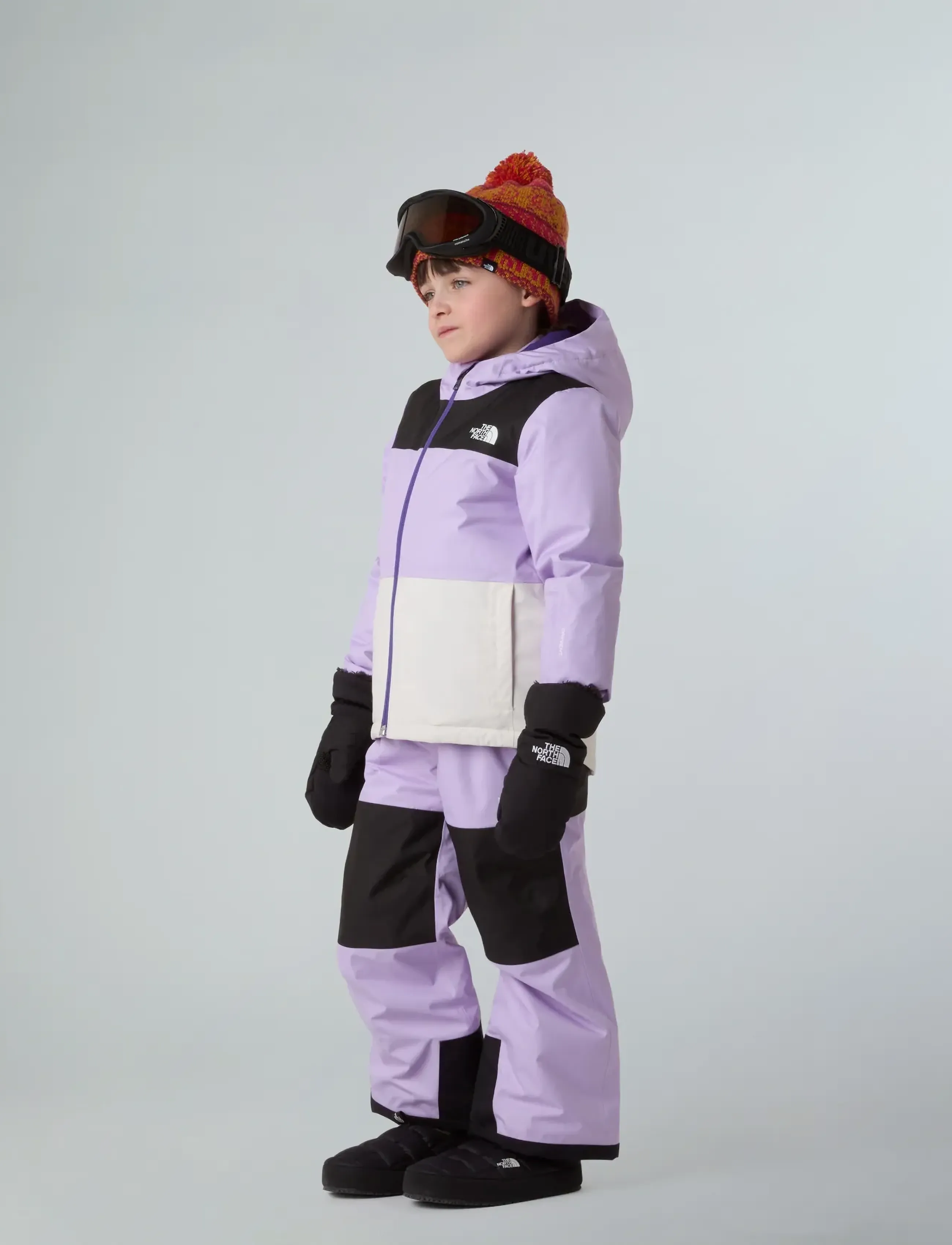 The North Face - KID FREEDOM INSULATED JACKET - skijacken - lite lilac/white dune - 3
