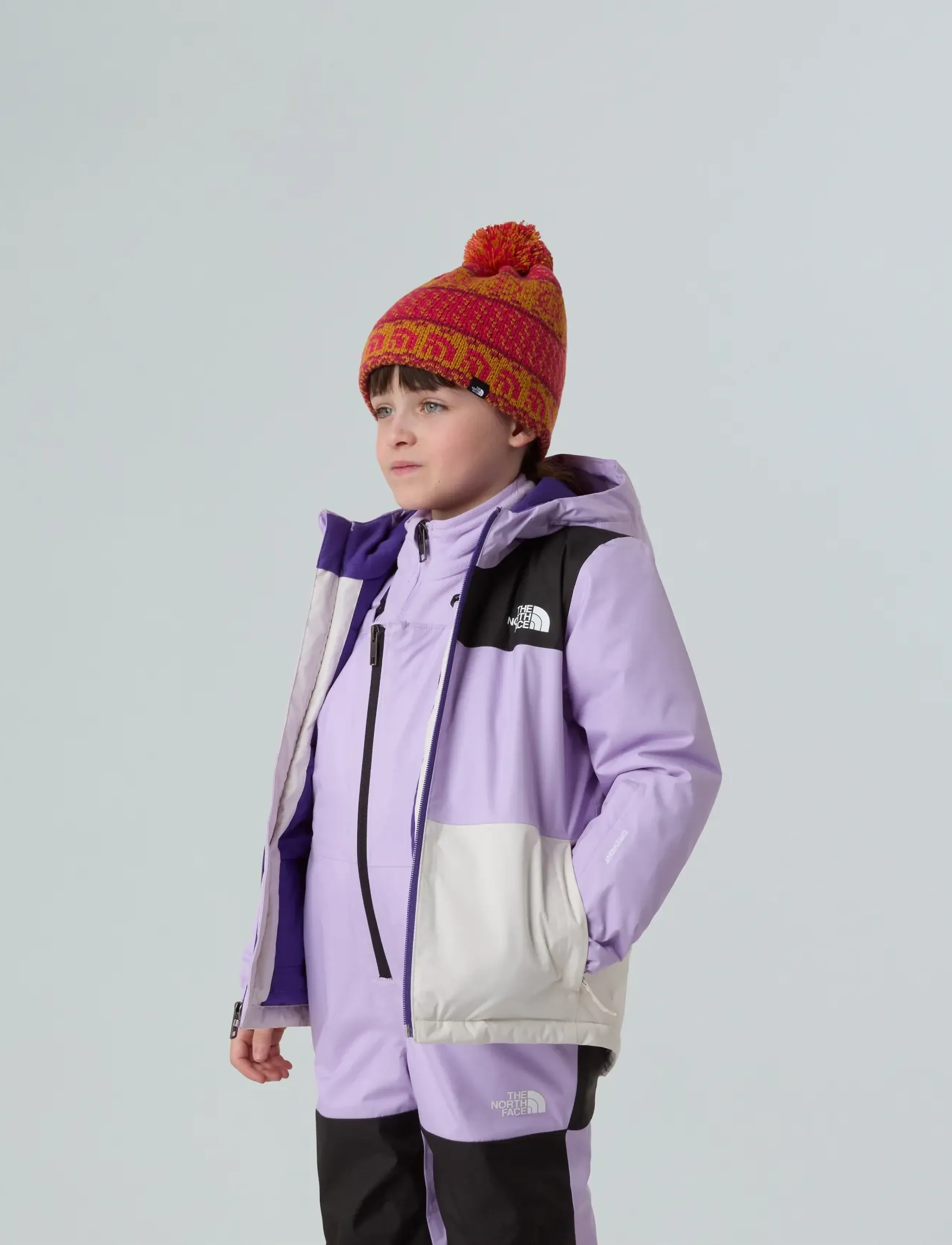 The North Face - KID FREEDOM INSULATED JACKET - skijacken - lite lilac/white dune - 5
