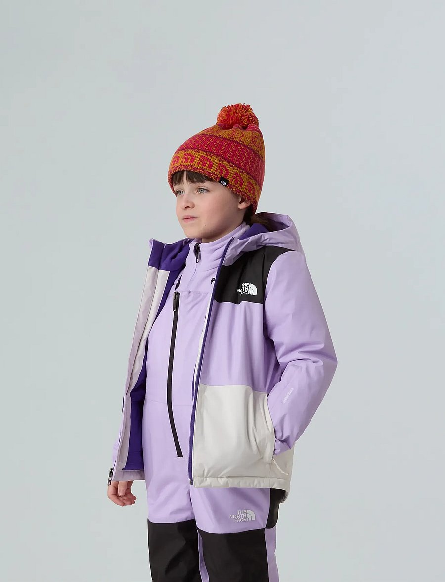 The North Face - KID FREEDOM INSULATED JACKET - skijacken - lite lilac/white dune - 5