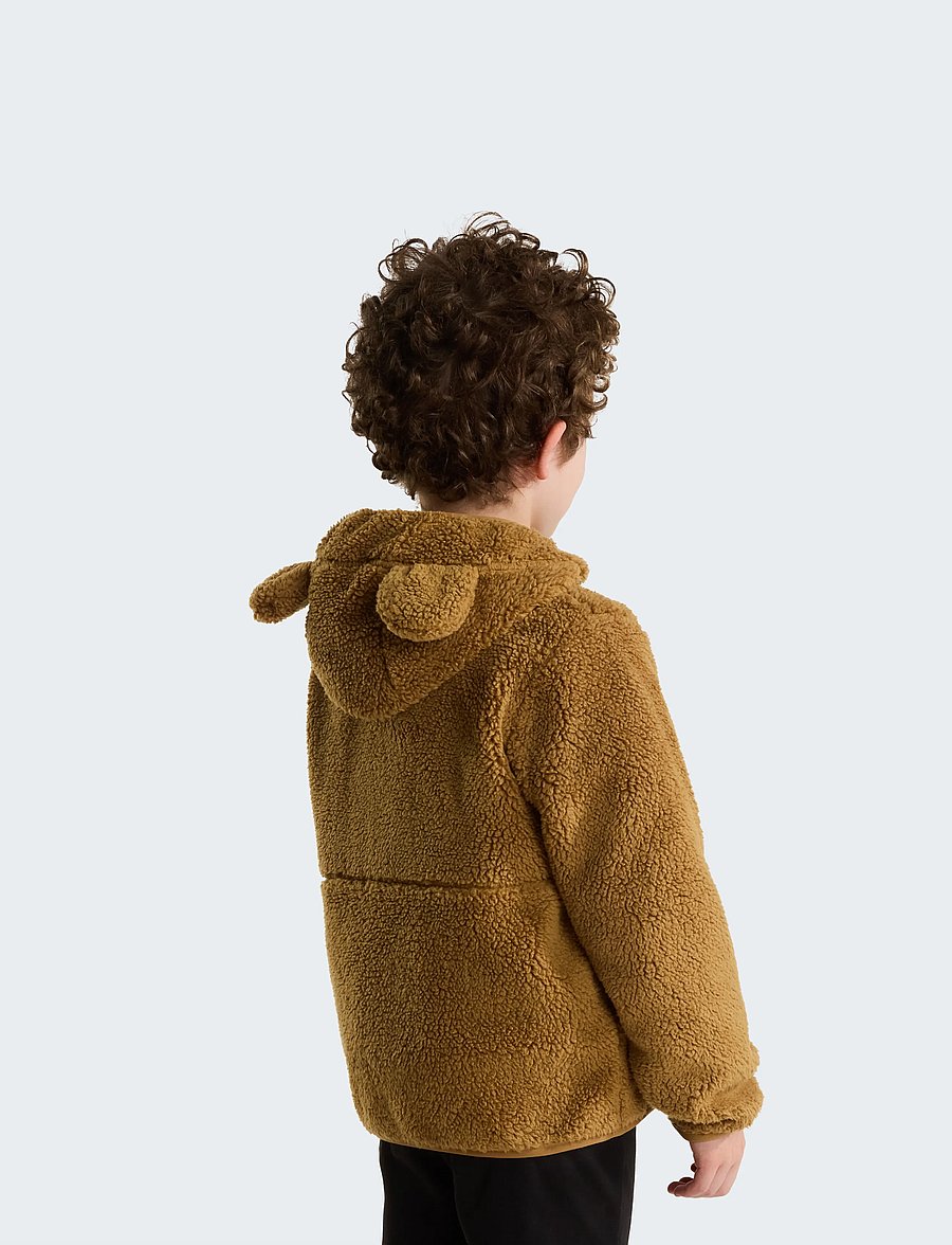The North Face - KID CAMPSHIRE F/Z HOODIE - fleecejacken - teddy brown - 5