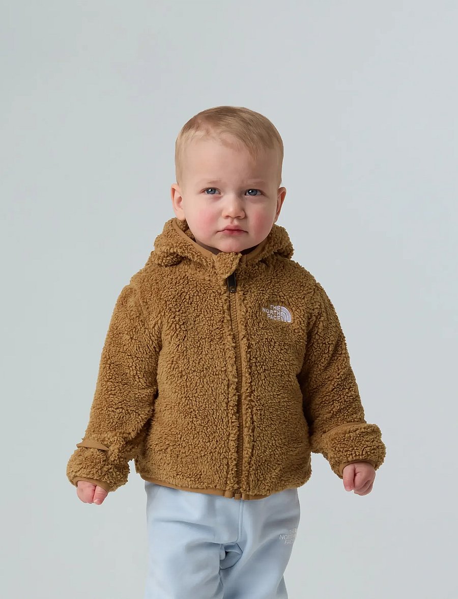 The North Face - BABY CAMPSHIRE F/Z HOODIE - fleecejacken - teddy brown - 0