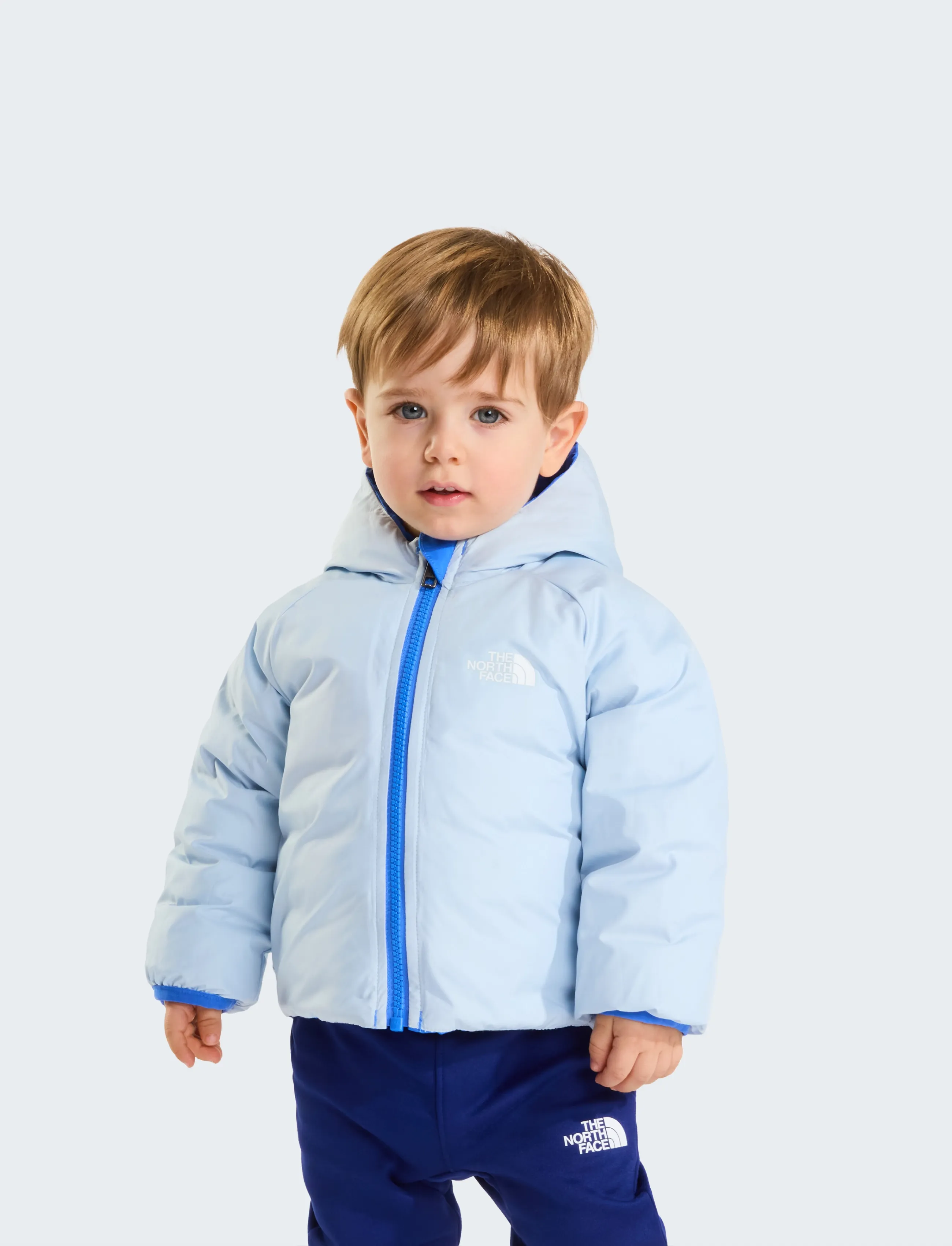 The North Face - BABY REVERSIBLE PERRITO HOODED JACKET - insulated jackets - active blue - 4