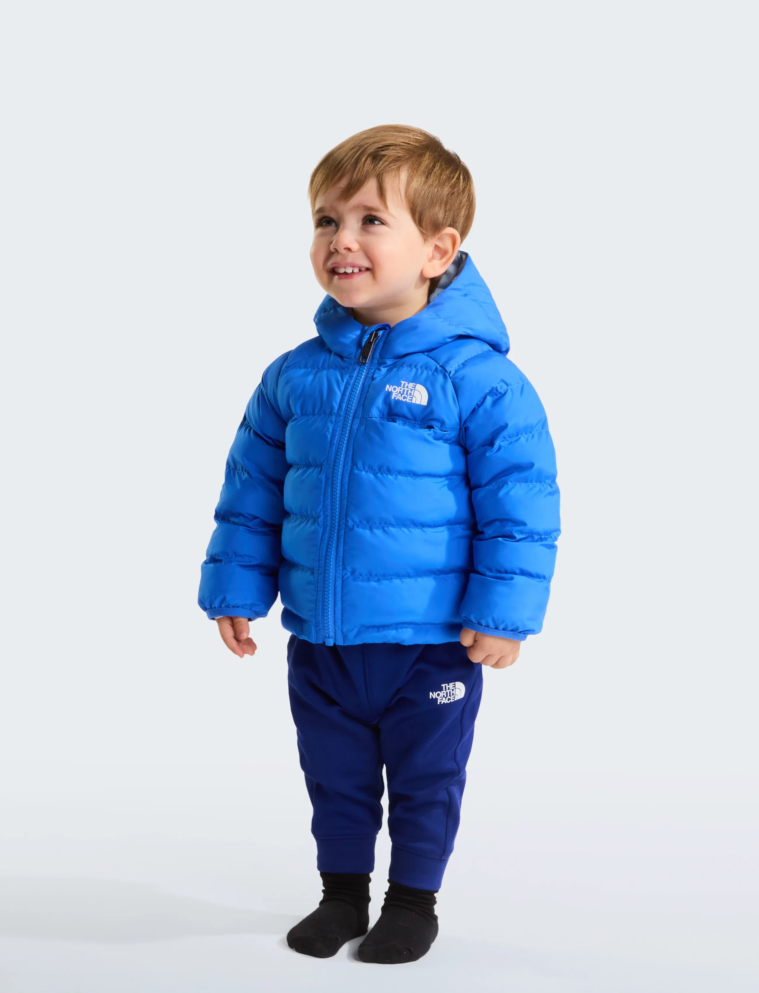 The North Face - BABY REVERSIBLE PERRITO HOODED JACKET - insulated jackets - active blue - 5