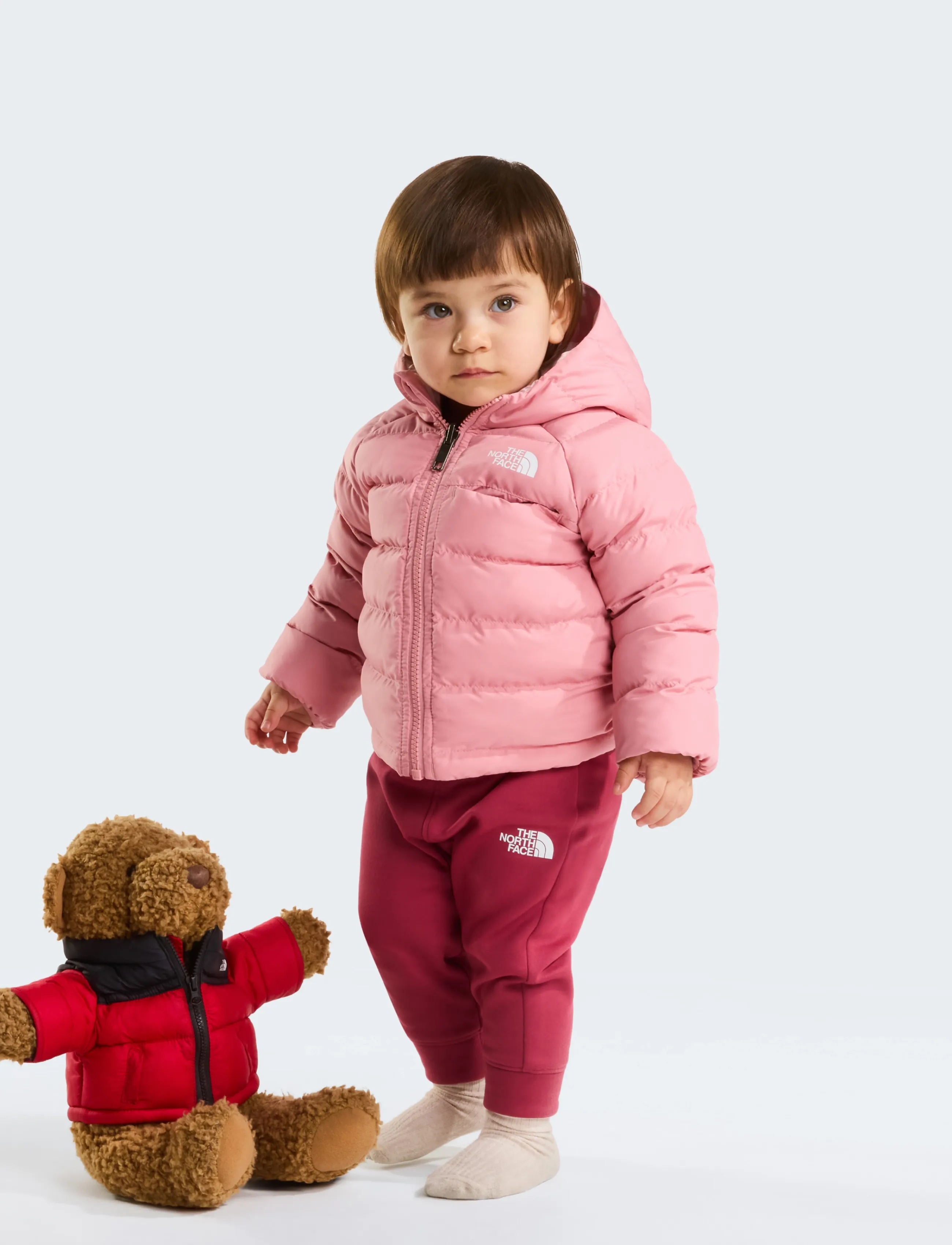 The North Face - BABY REVERSIBLE PERRITO HOODED JACKET - insulated jackets - primrose - 5