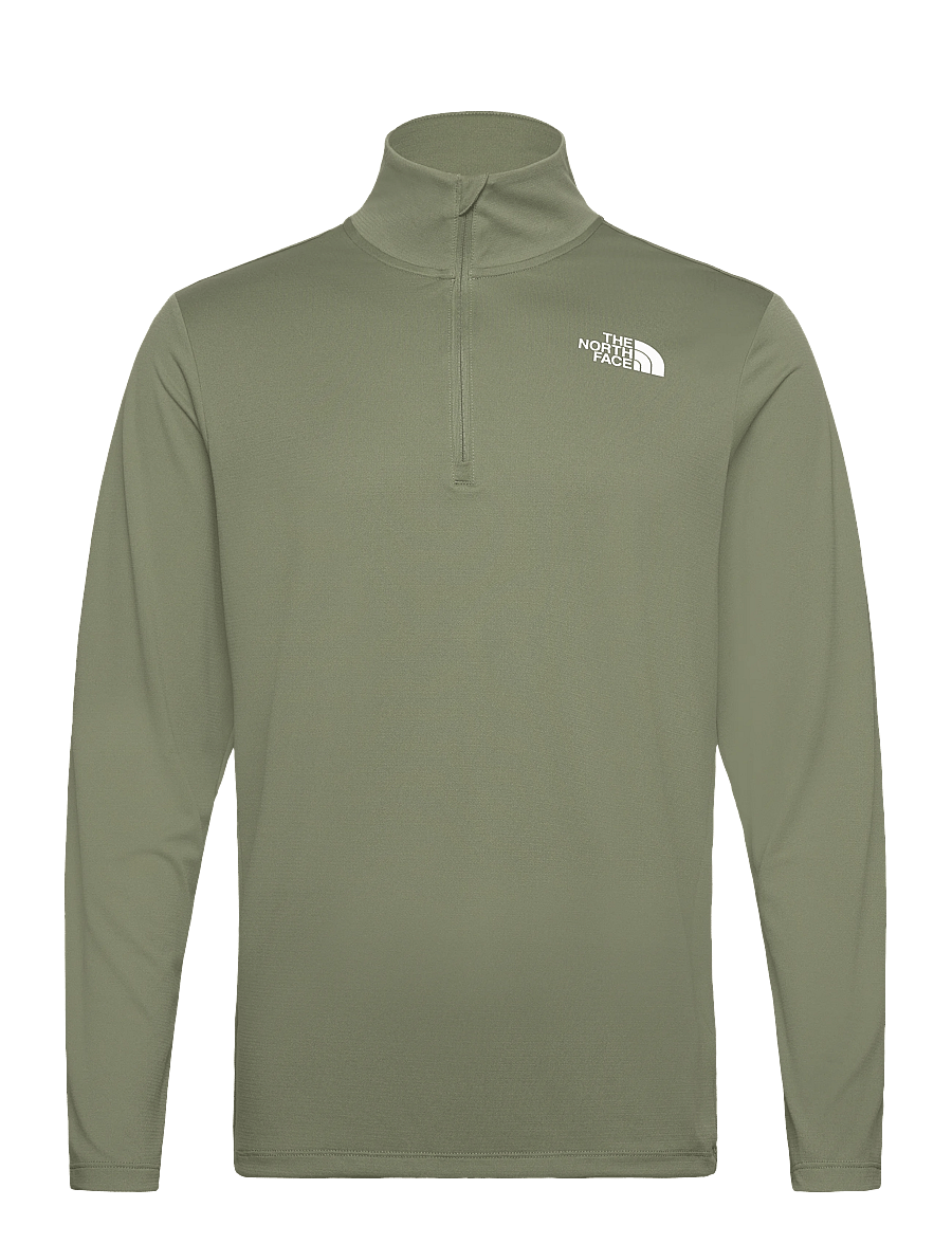 The North Face - M 24/7 1/4 ZIP TEE - flīsa un siltās jakas - bark mist - 1