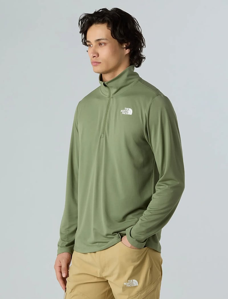 The North Face - M 24/7 1/4 ZIP TEE - fleece & mellanlager - bark mist - 0