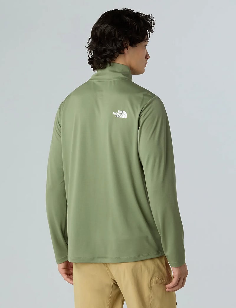 The North Face - M 24/7 1/4 ZIP TEE - fleece & mellanlager - bark mist - 4