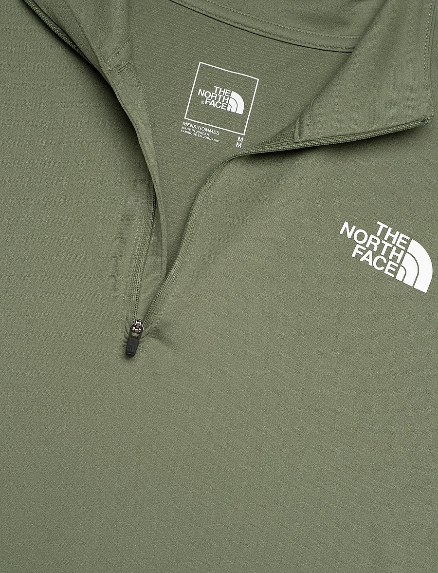 The North Face - M 24/7 1/4 ZIP TEE - flīsa un siltās jakas - bark mist - 5