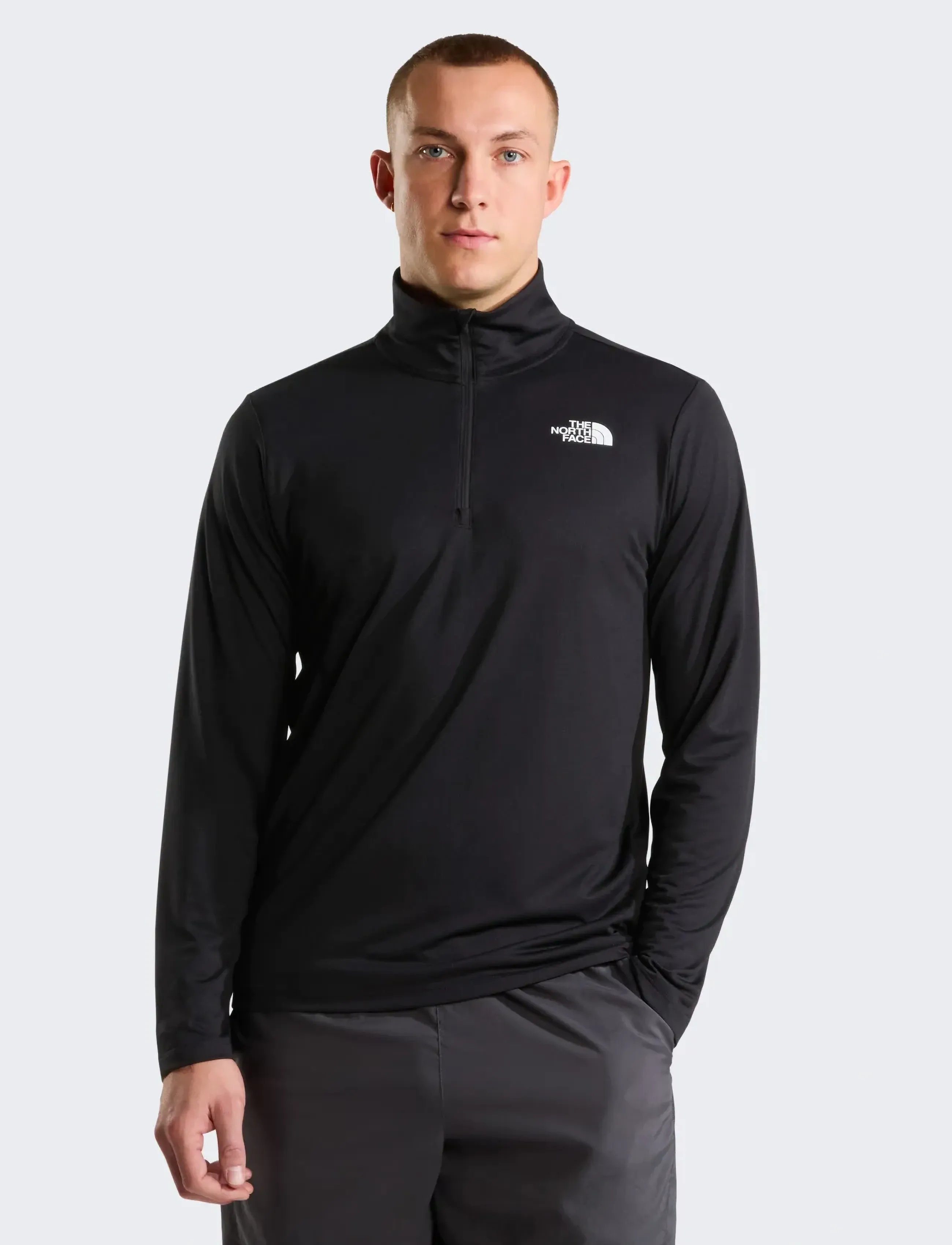 The North Face M 24/7 1/4 Zip Tee, M, Sport Fleeces & Midlayers, Schwarz - Männerswear