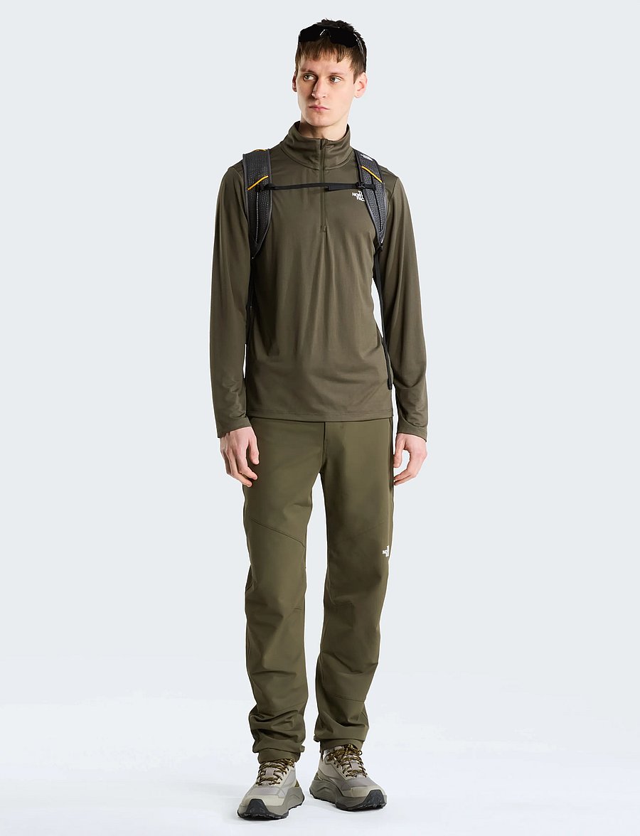 The North Face - M 24/7 1/4 ZIP TEE - fleece & midlayer - new taupe green - 3