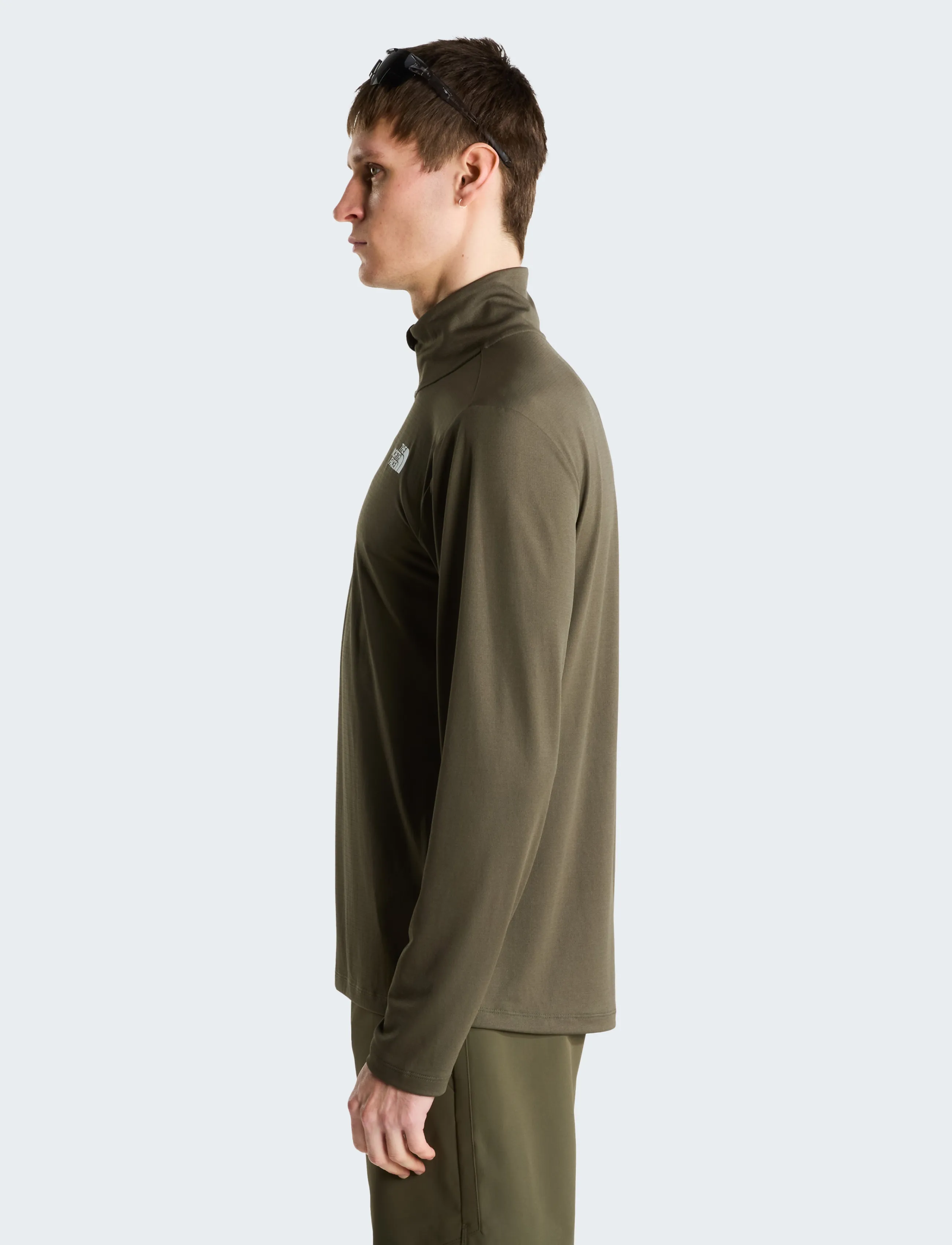The North Face - M 24/7 1/4 ZIP TEE - fleece & midlayer - new taupe green - 4