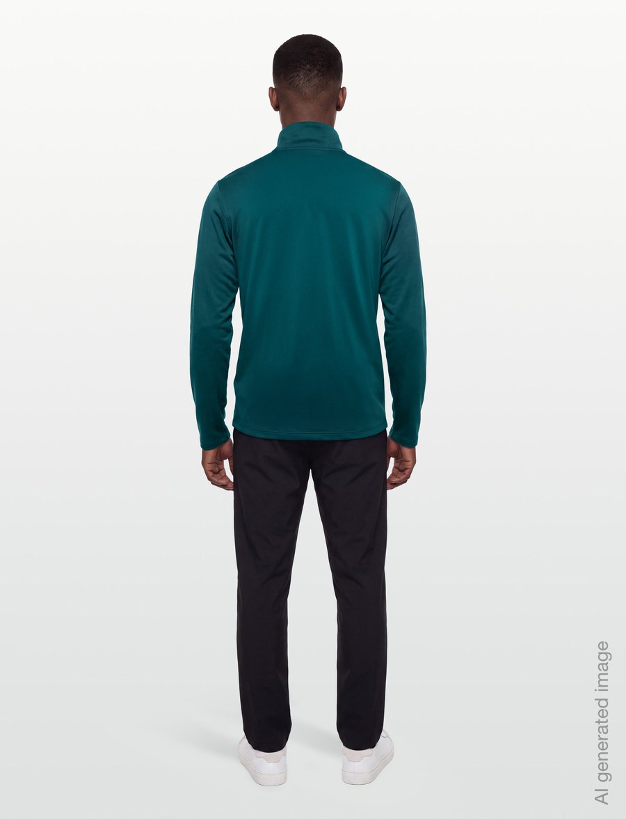 The North Face - M 24/7 1/4 ZIP TEE - fleece & midlayer - pacific teal - 4