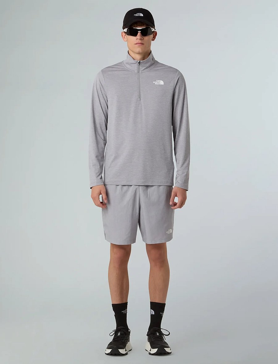 The North Face - M 24/7 1/4 ZIP TEE - fleecet ja välikerrokset - tnf pale grey heather - 3
