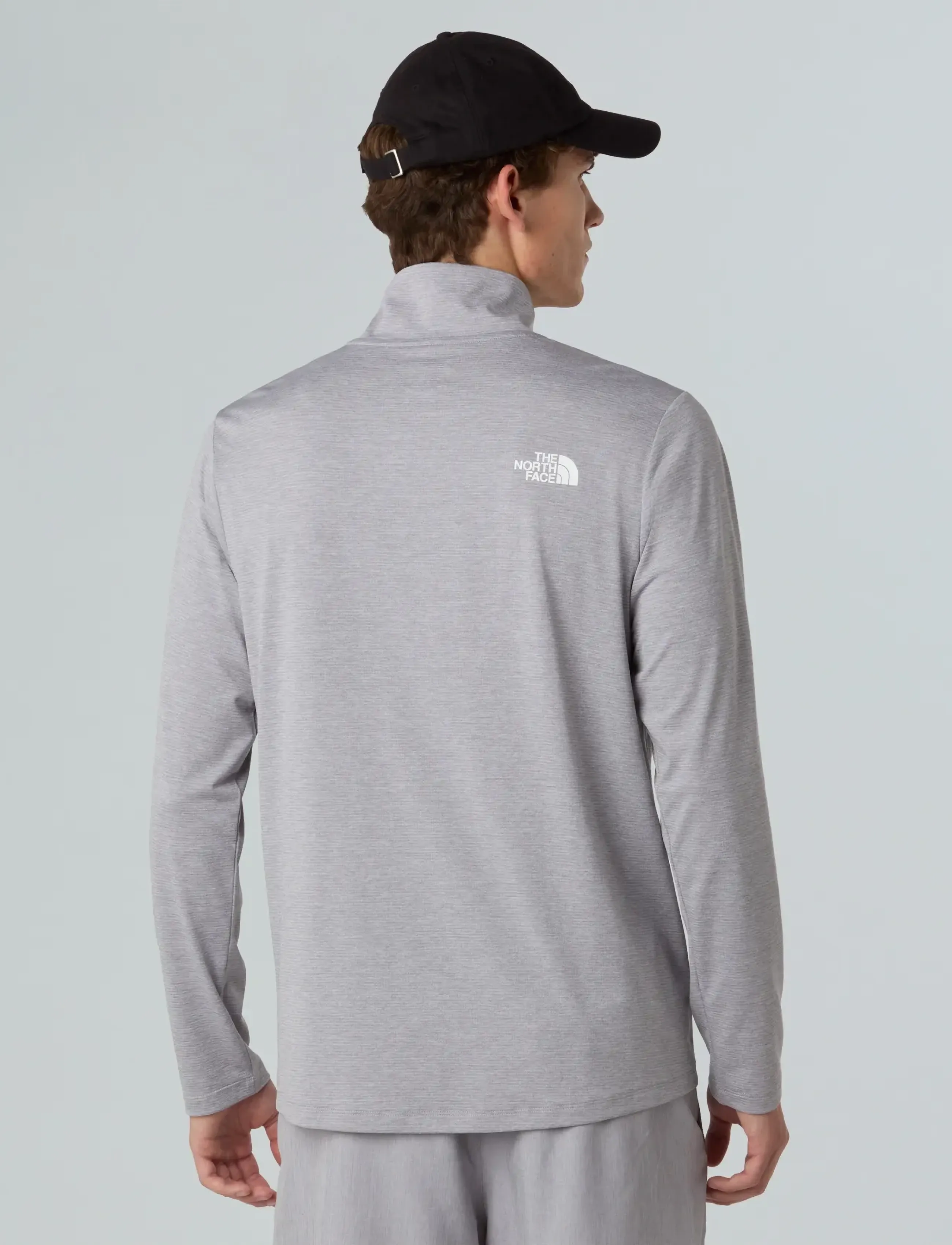 The North Face - M 24/7 1/4 ZIP TEE - fleece og mellemlag - tnf pale grey heather - 4