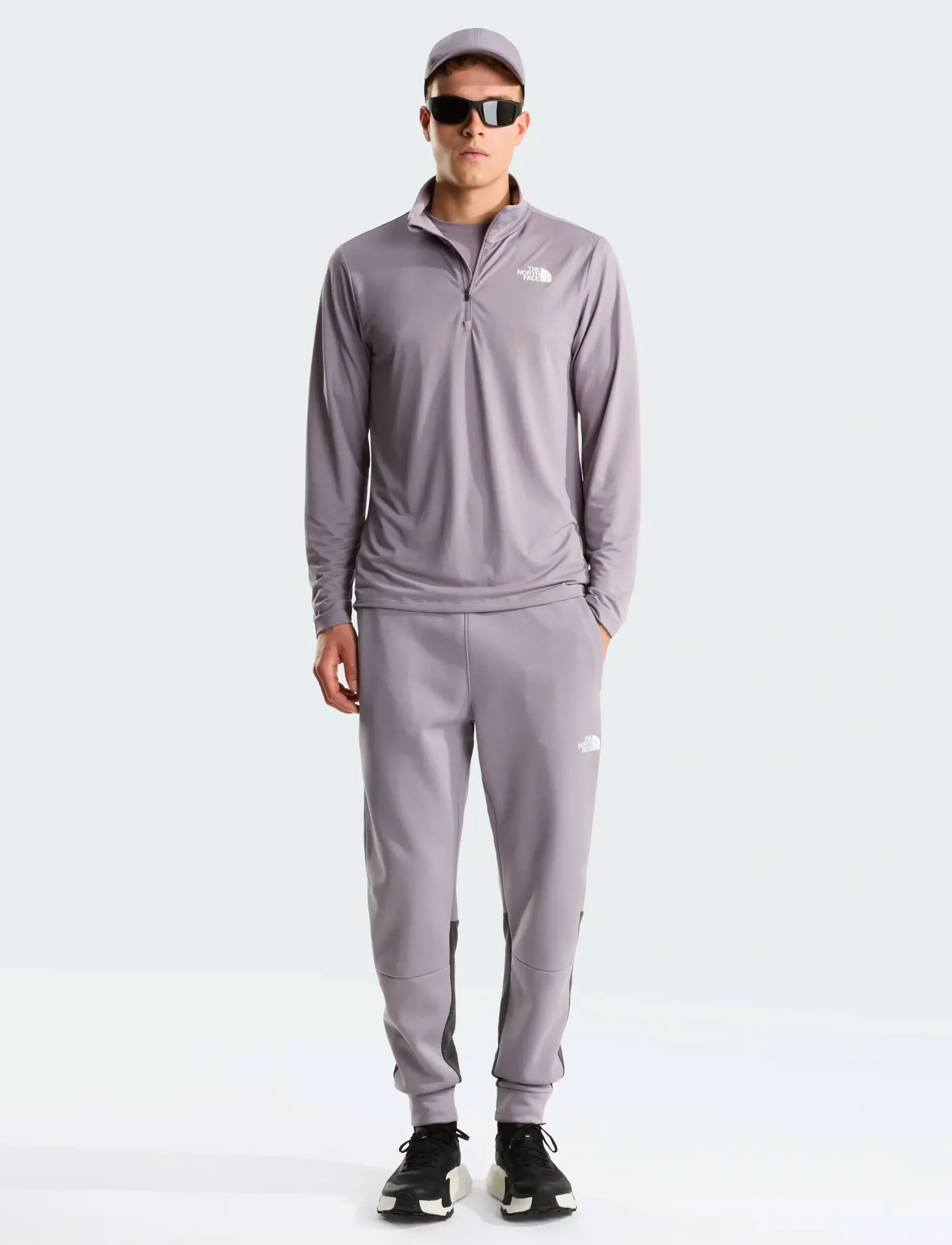 The North Face - M 24/7 1/4 ZIP TEE - fleece & midlayer - transcendent grey - 3