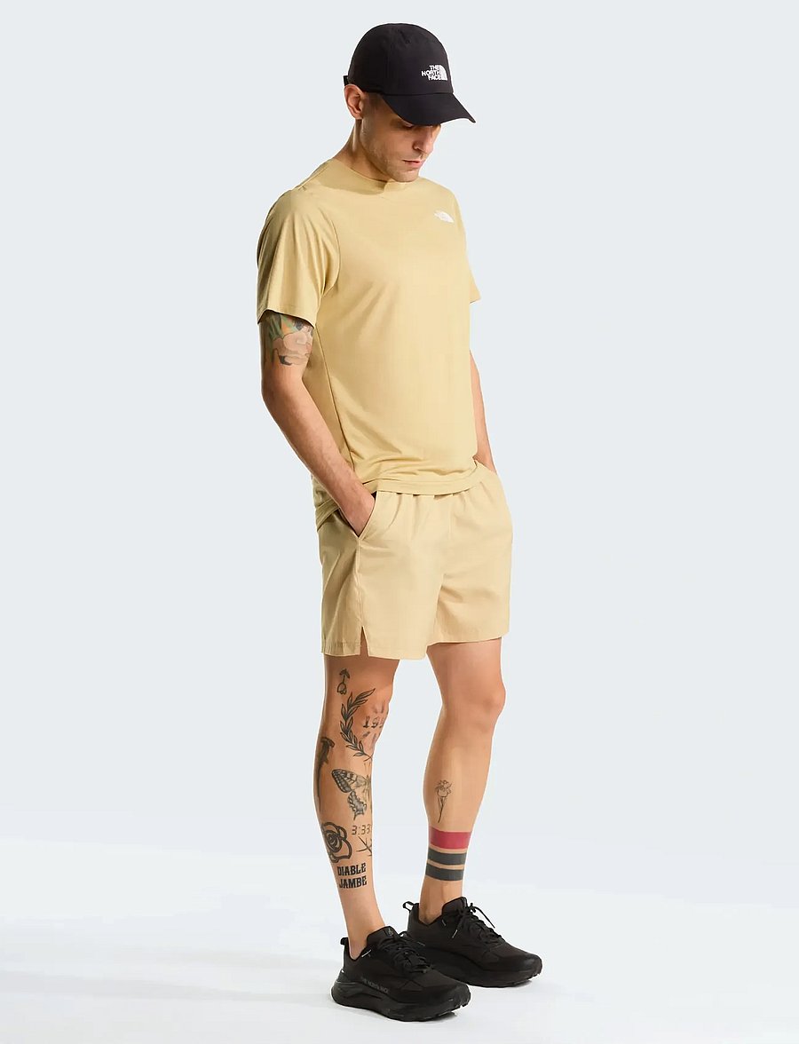 The North Face - M 24/7 S/S TEE REG - t-shirts - khaki stone - 3