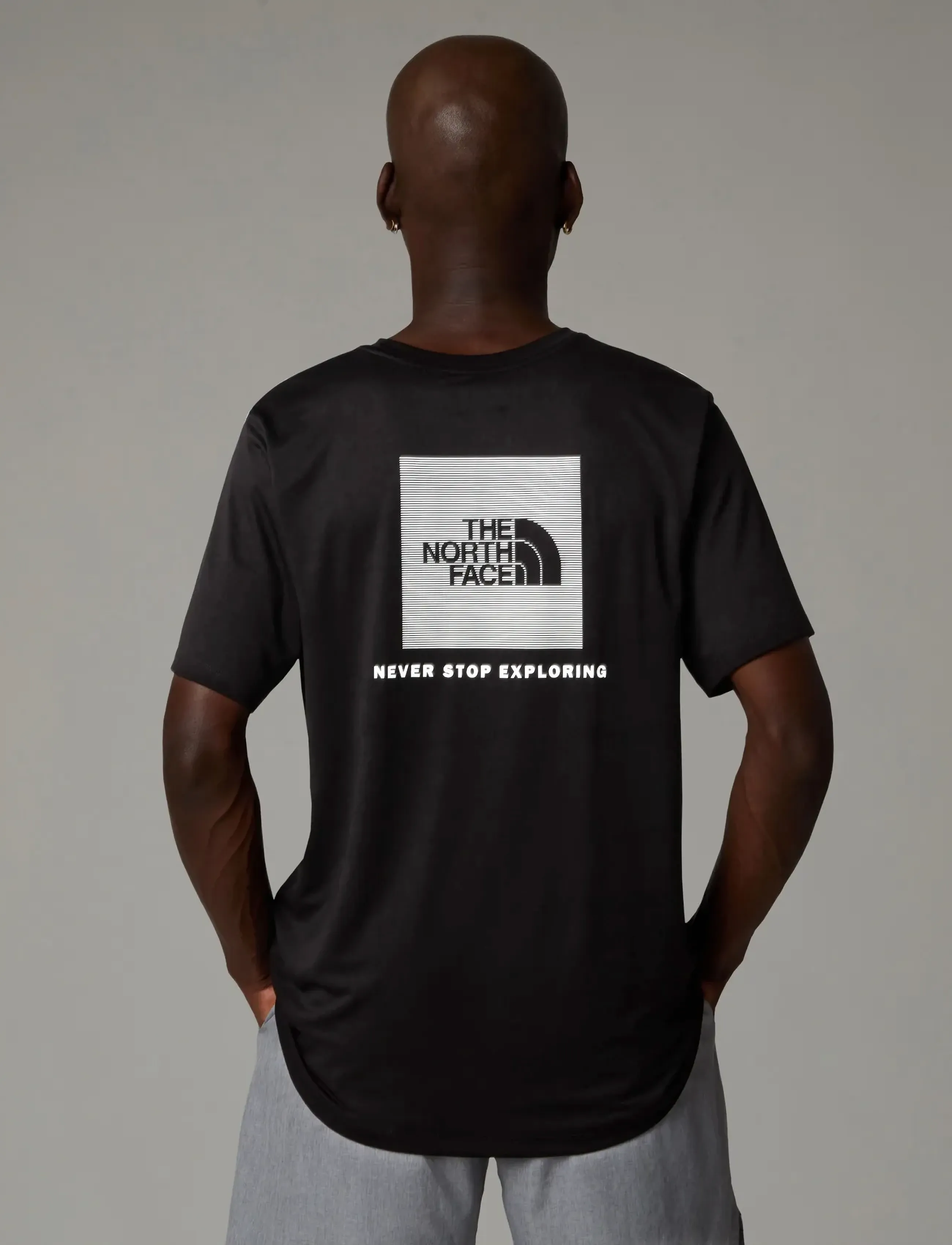 The North Face M 24/7 Box Nse Ss Tee, XS, Sport Oberteile, Schwarz - T-shirts, Männerswear